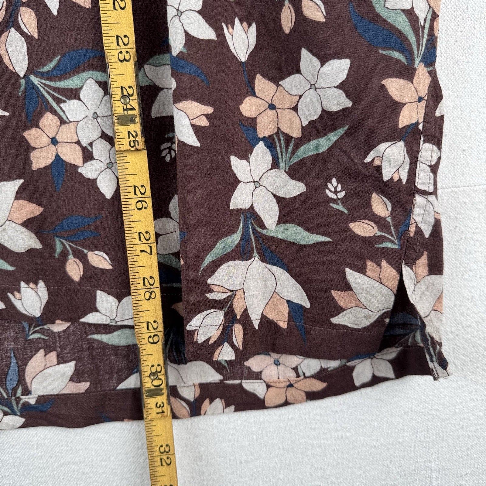 NWT Abercrombie & Fitch Men’s 2XL Wine Floral Camp Collar Button-Up Shirt