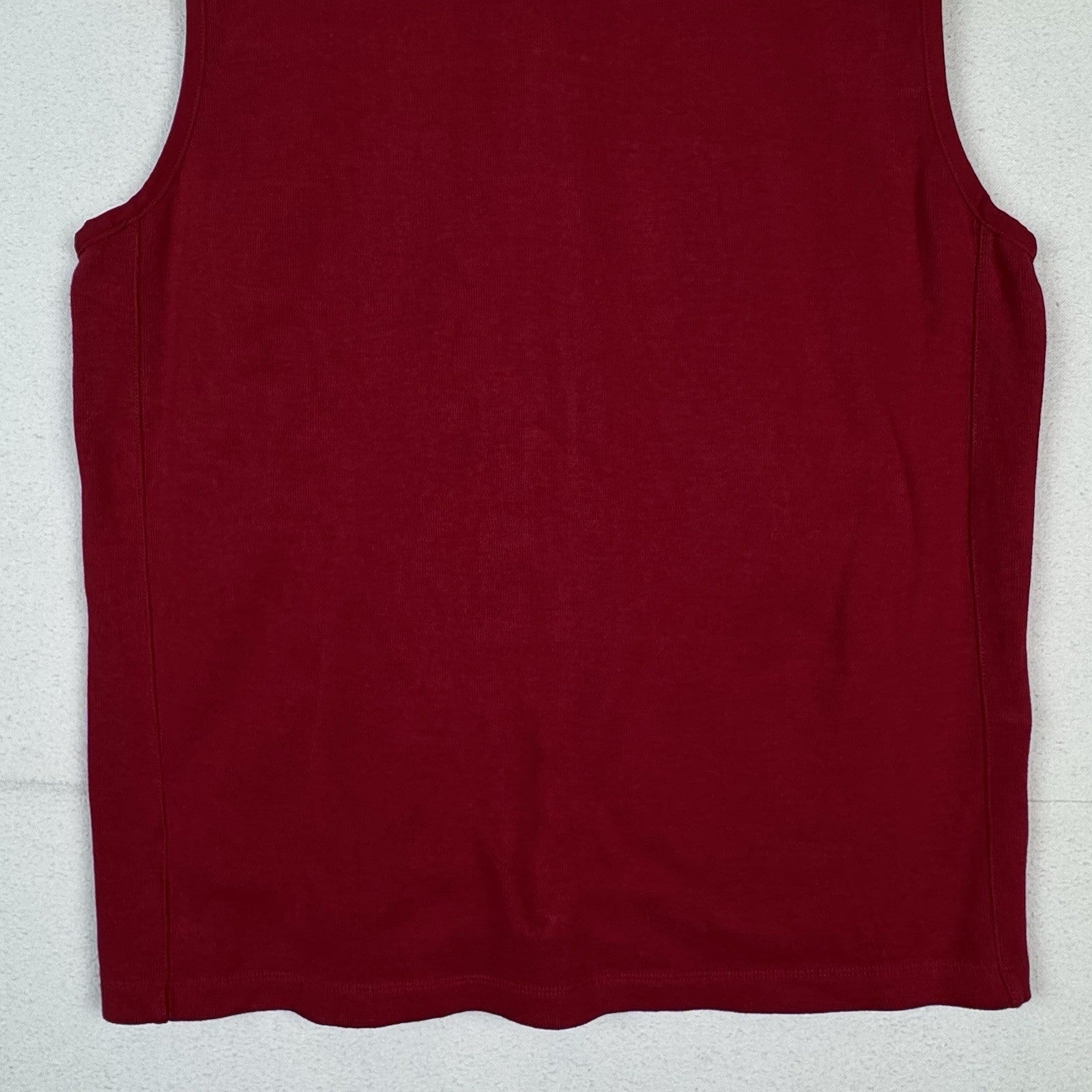 Polo Ralph Lauren Sweater Vest Zip Up Red 100% Cotton Men’s XL