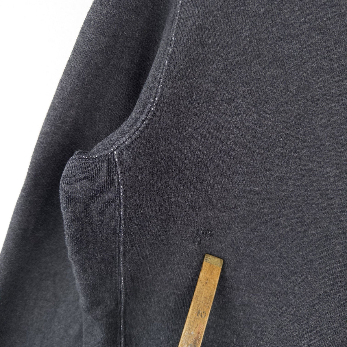 Polo Ralph Lauren Heavyweight Zip Up Gray Hoodie Waffle Knit Hood Men’s L *Read