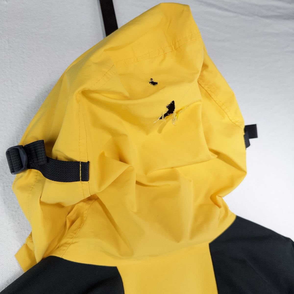 90’s Vtg North Face Mountain Jacket Men’s M Yellow Black Made in USA *Distressed