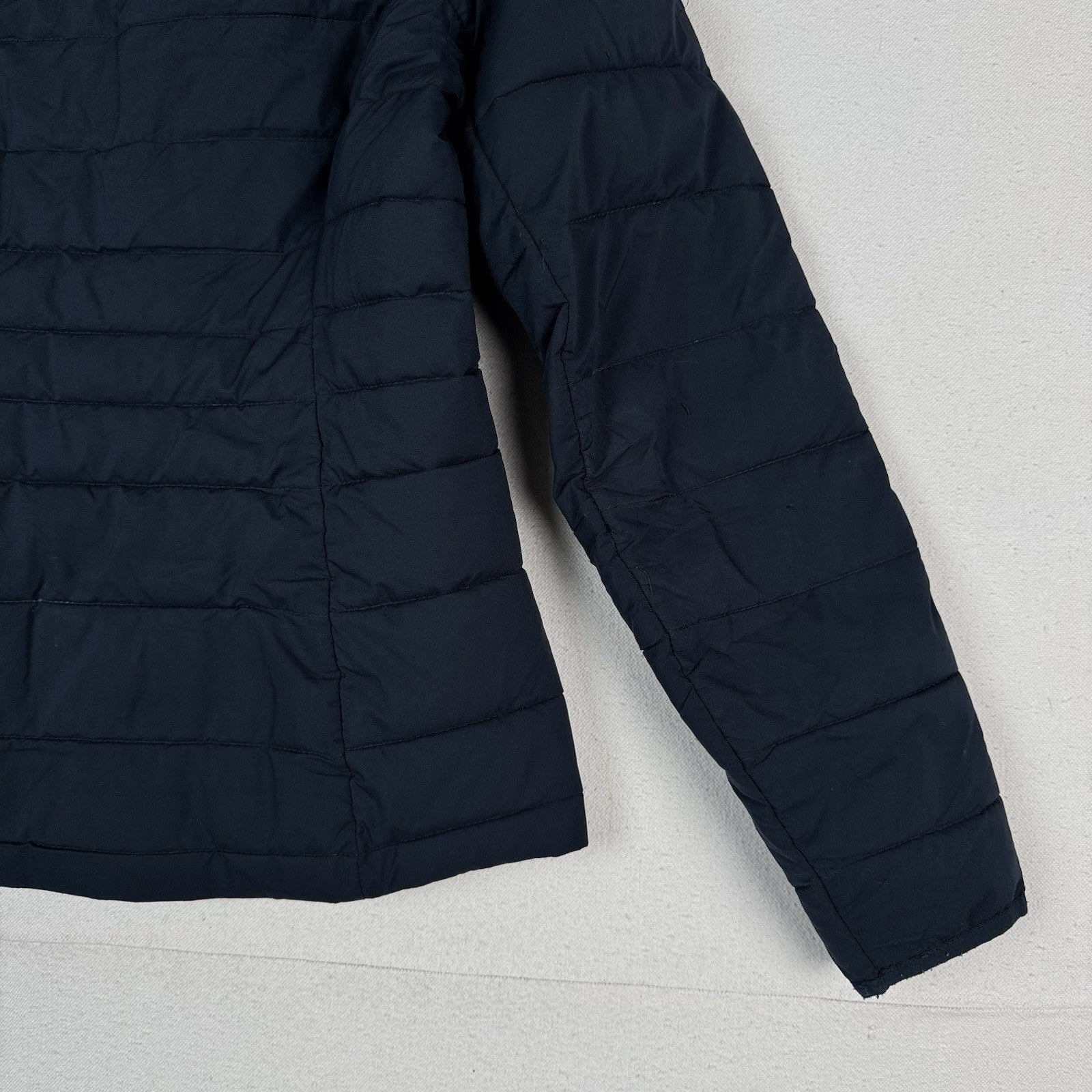 Abercrombie & Fitch Packable Puffer Jacket Women’s Medium Blue Removable Hood