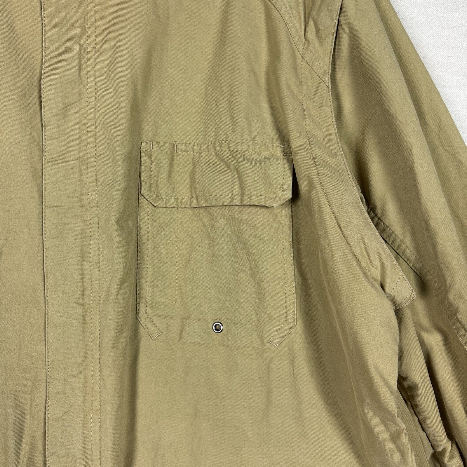 Hunting Camping Safari Men’s XL Convertible Guide Jacket Vest Khaki Waterproof