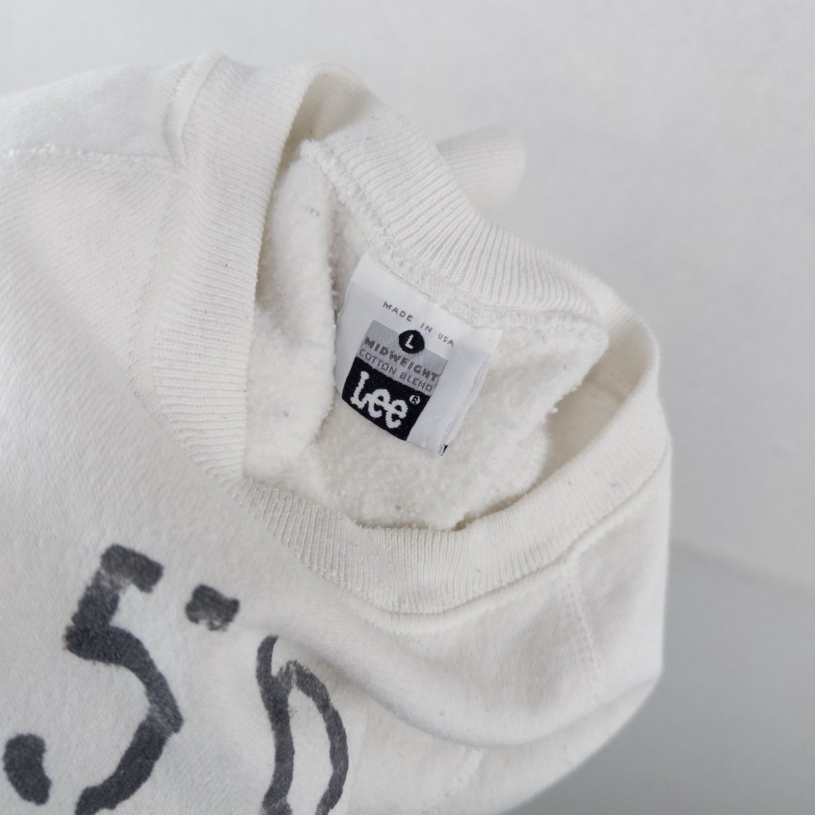 90’s Vtg Kindan Athletic Dept. White Short Sleeve Sweatshirt Stencil Raglan L