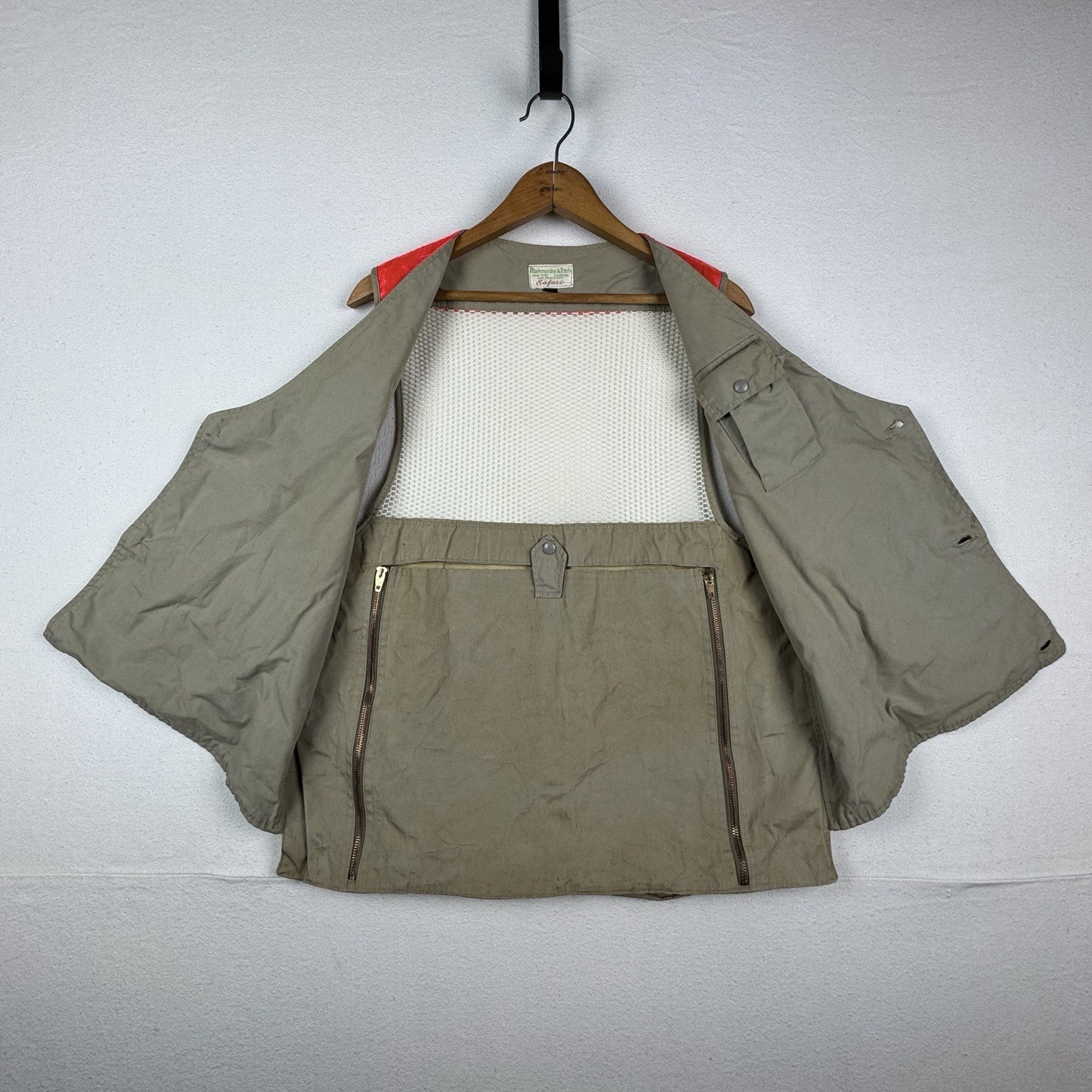 Vintage 60/70's Abercrombie and Fitch Safari Hunting Vest Made In USA