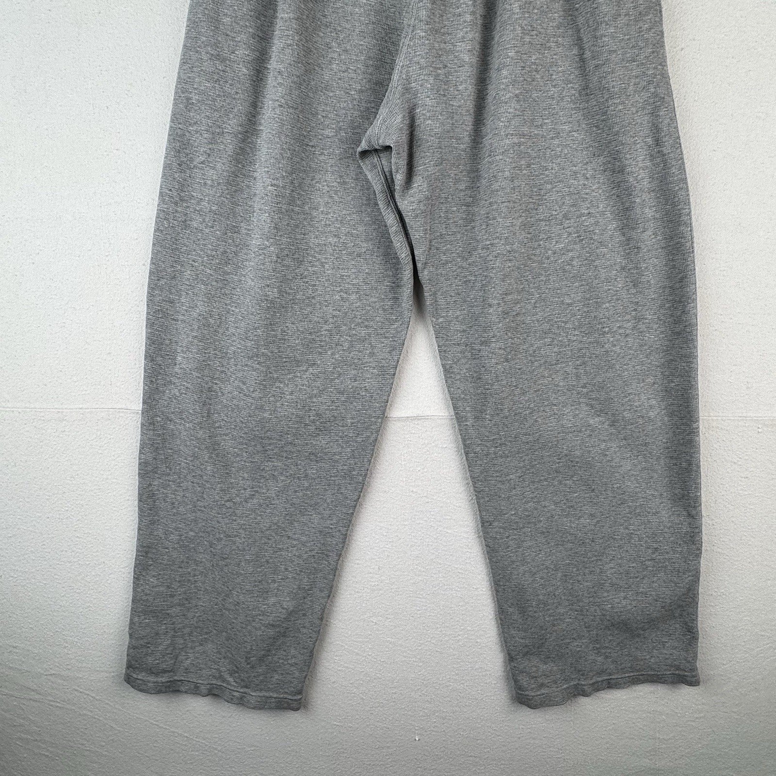 Polo Ralph Lauren Pajama Pants Mens Large Gray Thermal Waffle Knit Sleepwear