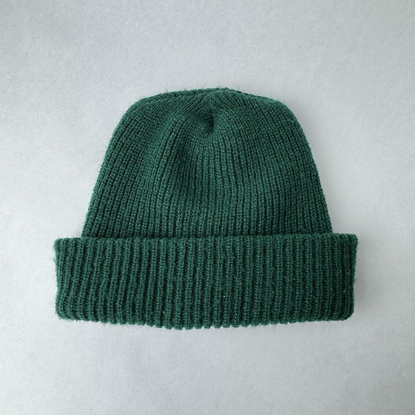 Vintage 1983 Lake Catholic Football State Playoffs Green Beanie Knit Hat 8.5”x7”