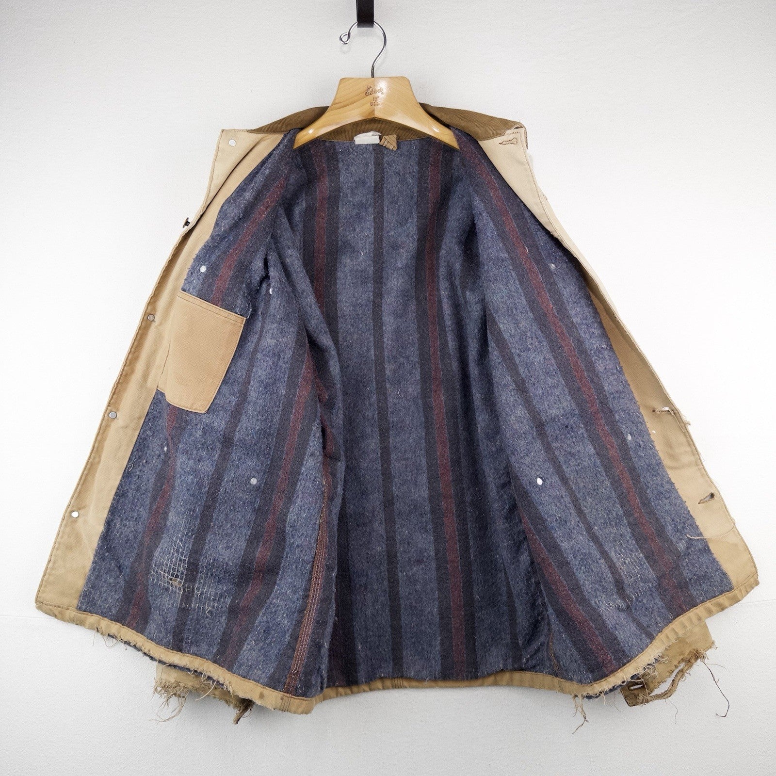 80’s Vtg Carhartt XL (48) Duck Chore Blanket Lined Coat Jacket USA *Distressed