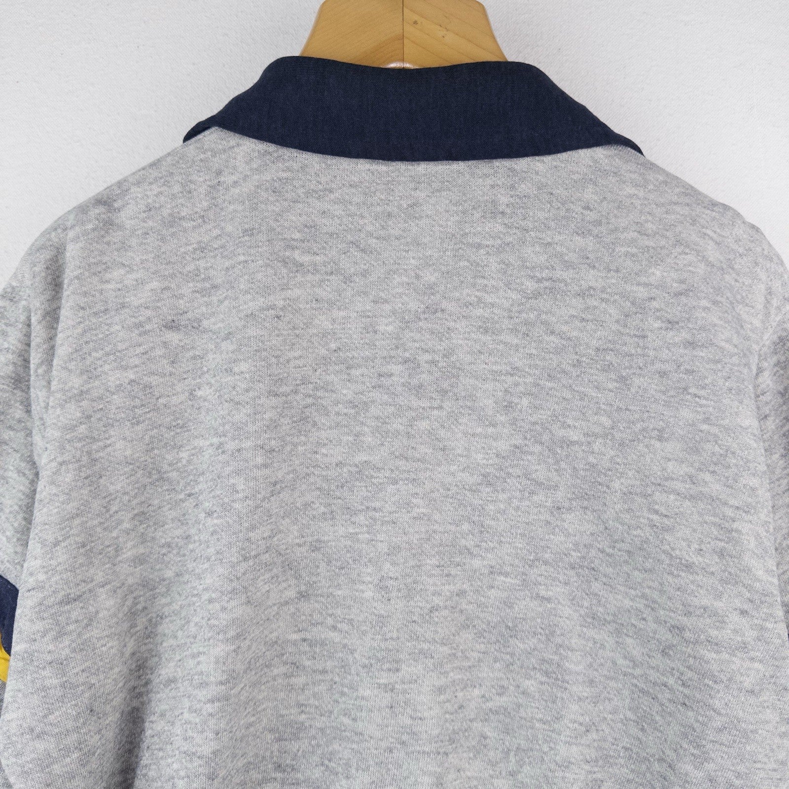 70’s Vtg Champion Skipper Collar Pullover Thin Sweatshirt M (42) Gray *No Tag