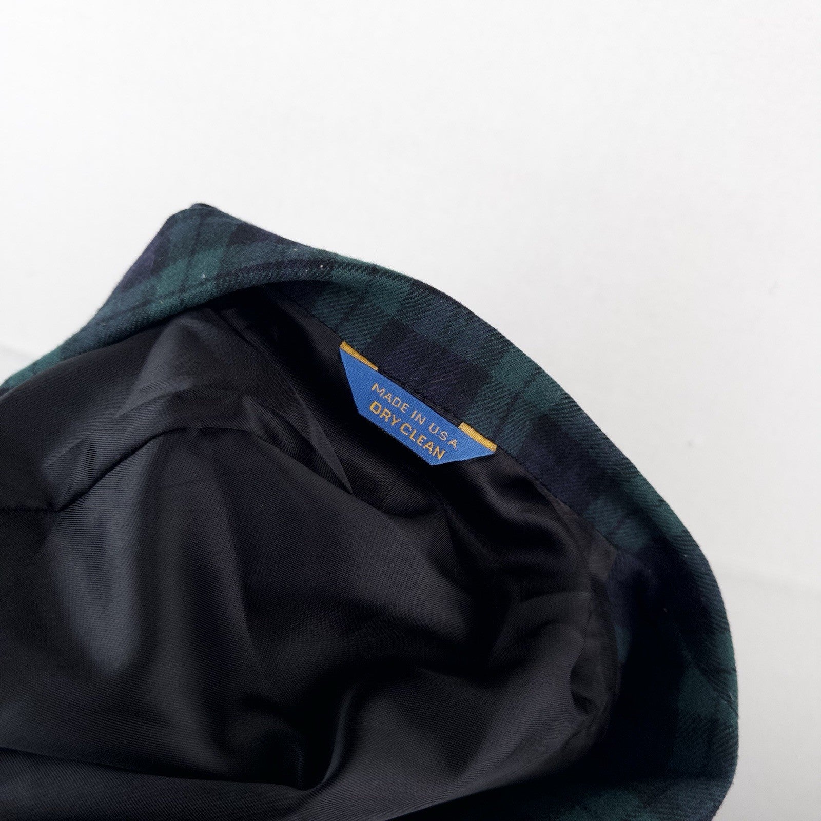 70’s Pendleton Black Watch Plaid Wool Blazer 42L Green Blue 2-Button Jacket USA