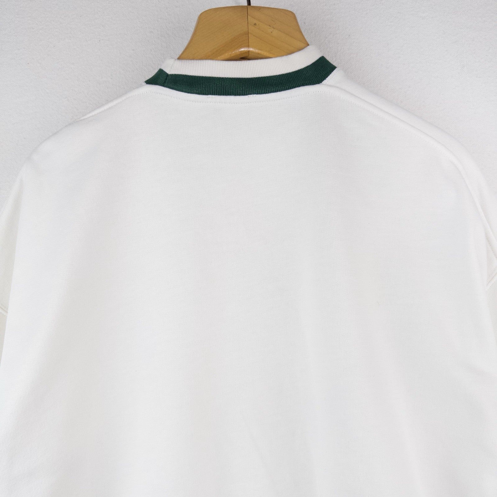 Polo Ralph Lauren Women’s XS Felt Logo Spell-out Fleece Sweatshirt White Green