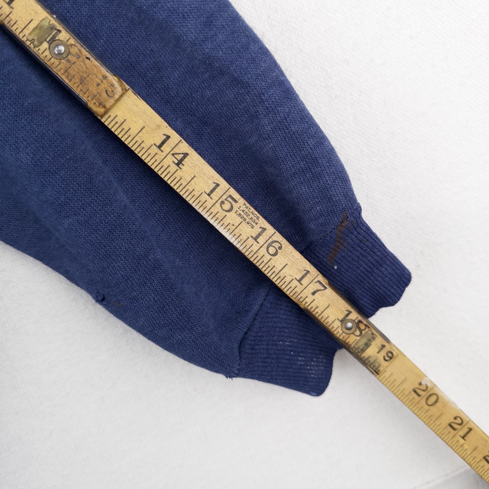 70’s Vtg Gross Galesburg Blue Zip Up Hoodie S Sweatshirt Made USA Carhartt *Read