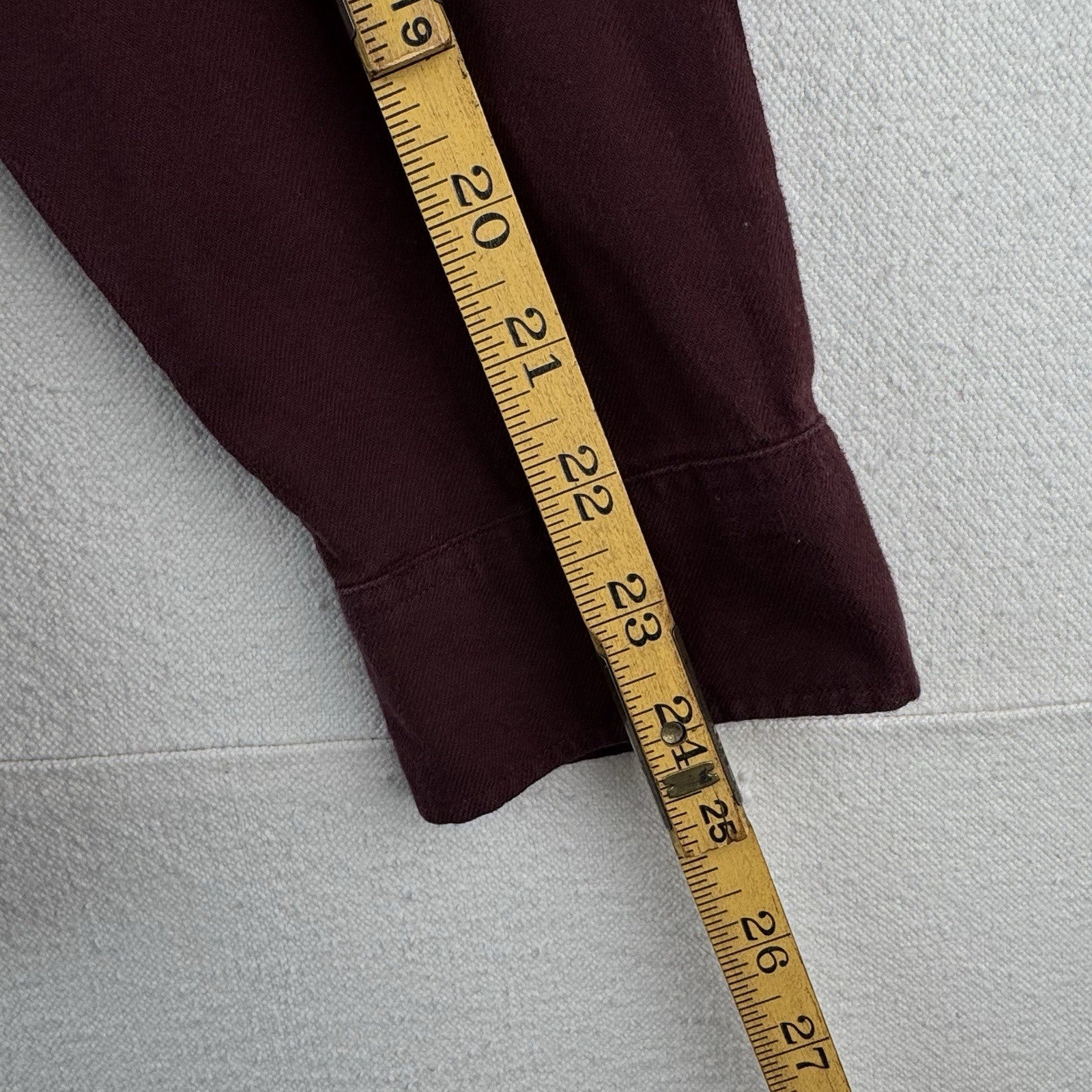 Burberry London Shirt Mens Small Wine Red Button Down Long Sleeve