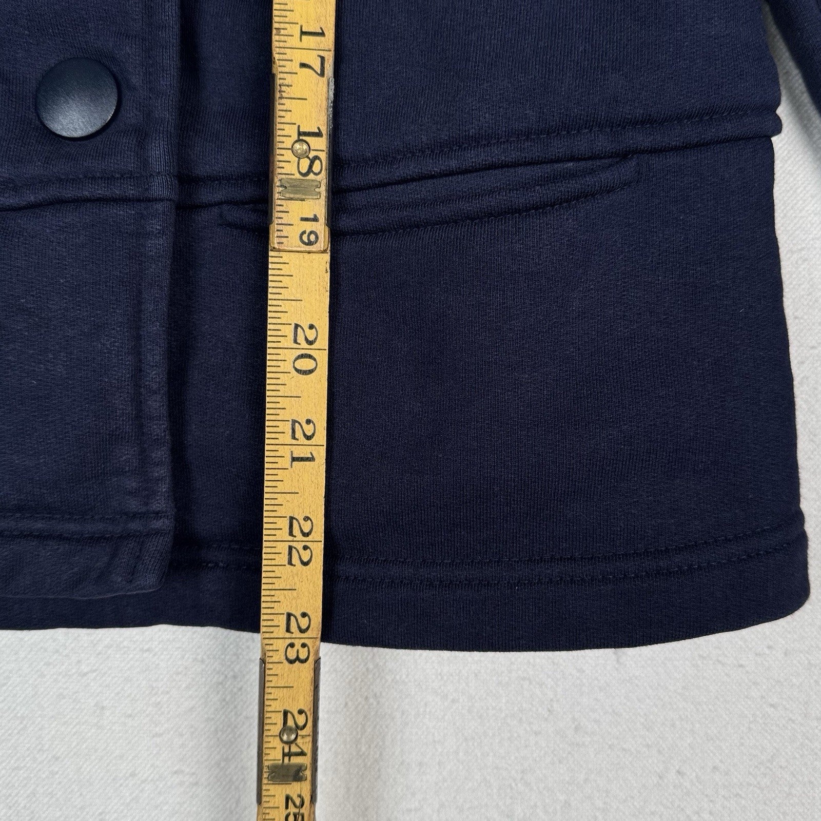 Lacoste Jacket Women’s Double Breasted Navy Canvas Peacoat 100% Cotton Size 42