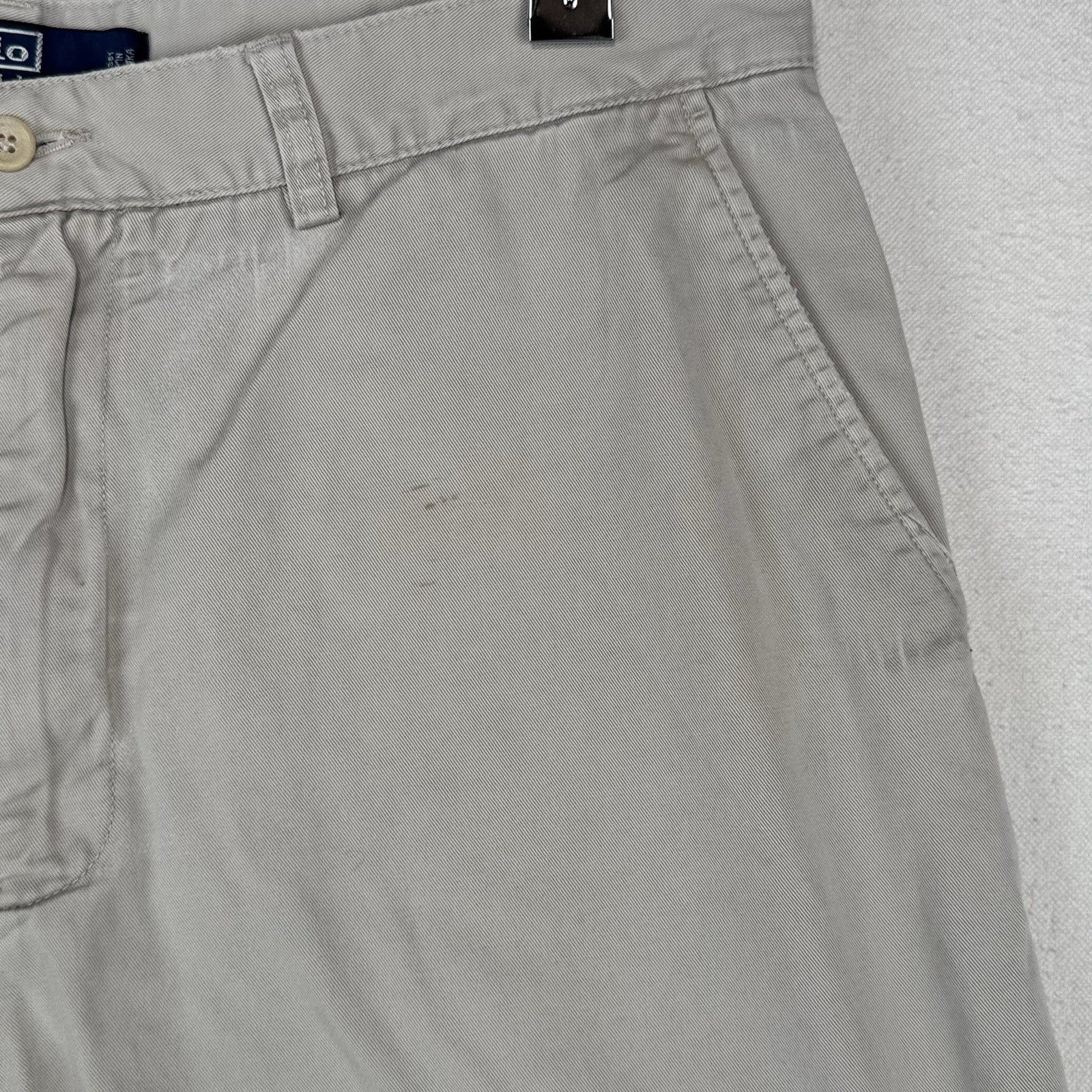 90's Vintage Polo Ralph Lauren Men's 35x9 Prospect Tan Chino Shorts