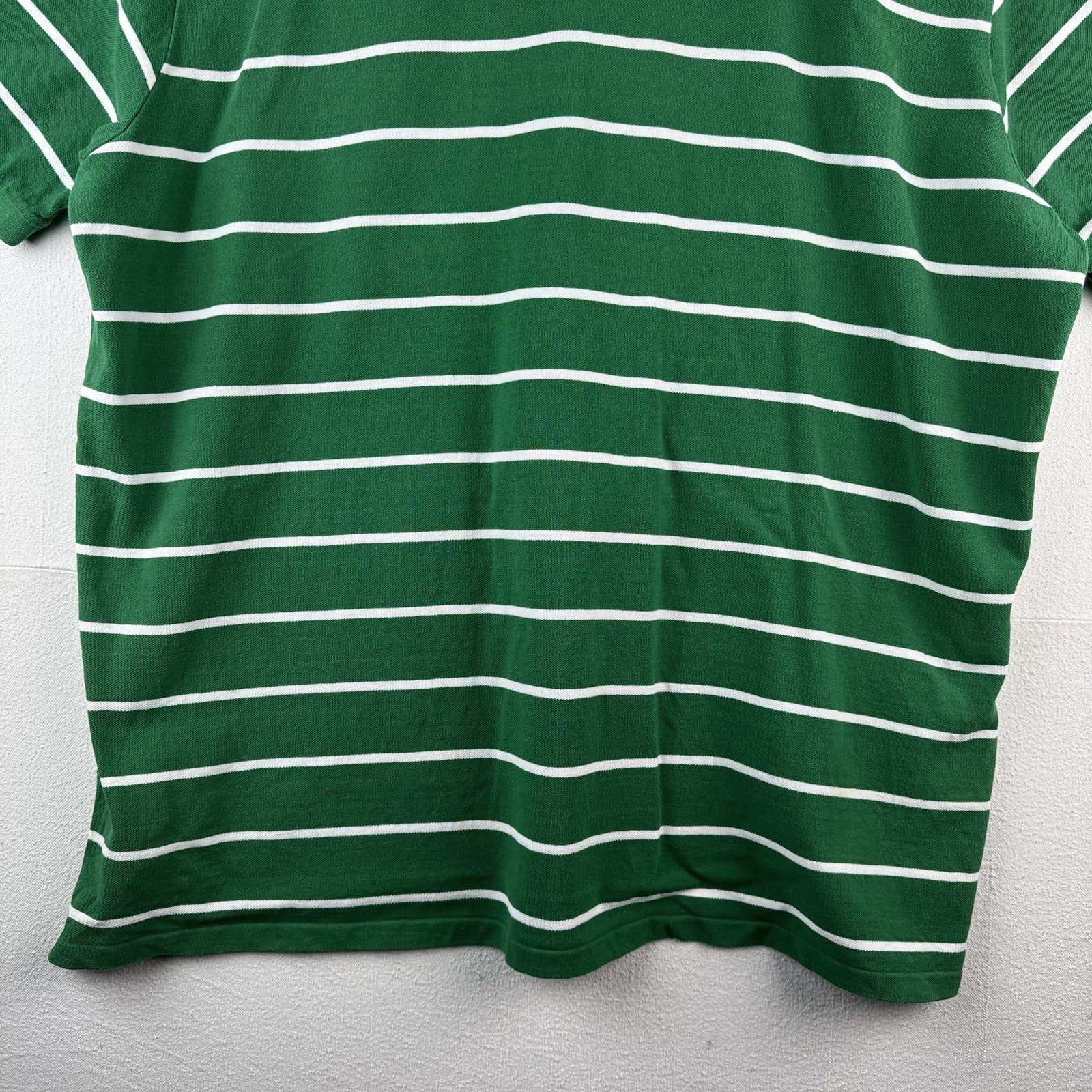 Polo Ralph Lauren Mens’s 4XB Striped Short Sleeve Polo Green White Stripe *Read