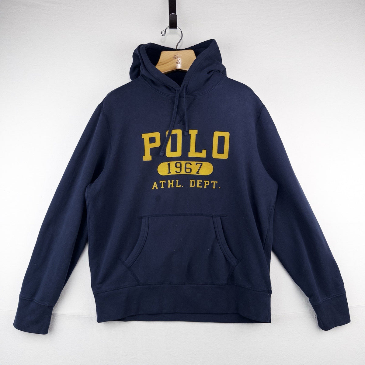Polo Ralph Lauren Cruise Navy Flock  Athletic Dept Hoodie Fleece Men’s XL