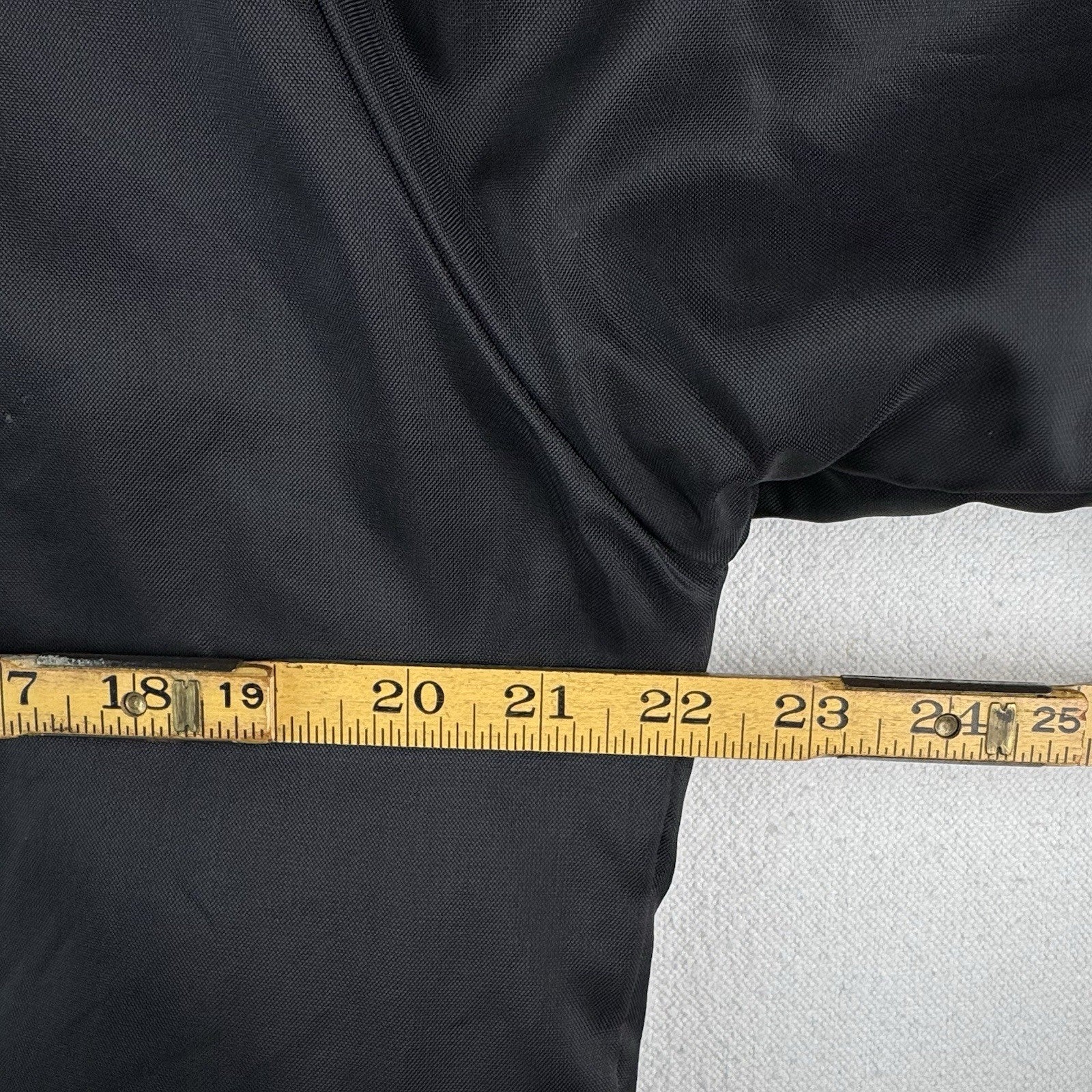 70's Vtg Parker Hannifin Fleece Lined Coach Jacket Chain Stitched "Carl" Black L