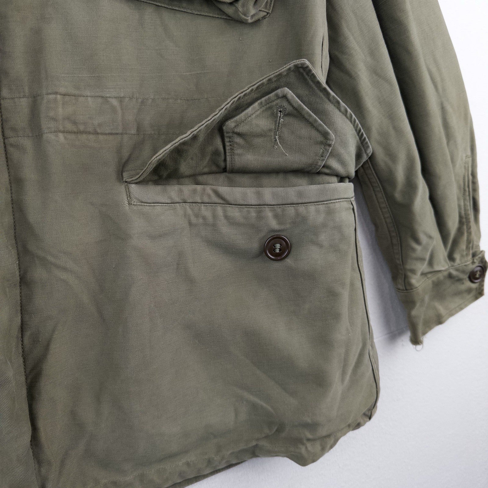 40’s Vtg US Army M43 Field Jacket OD Green Men’s 38R US Military WWII