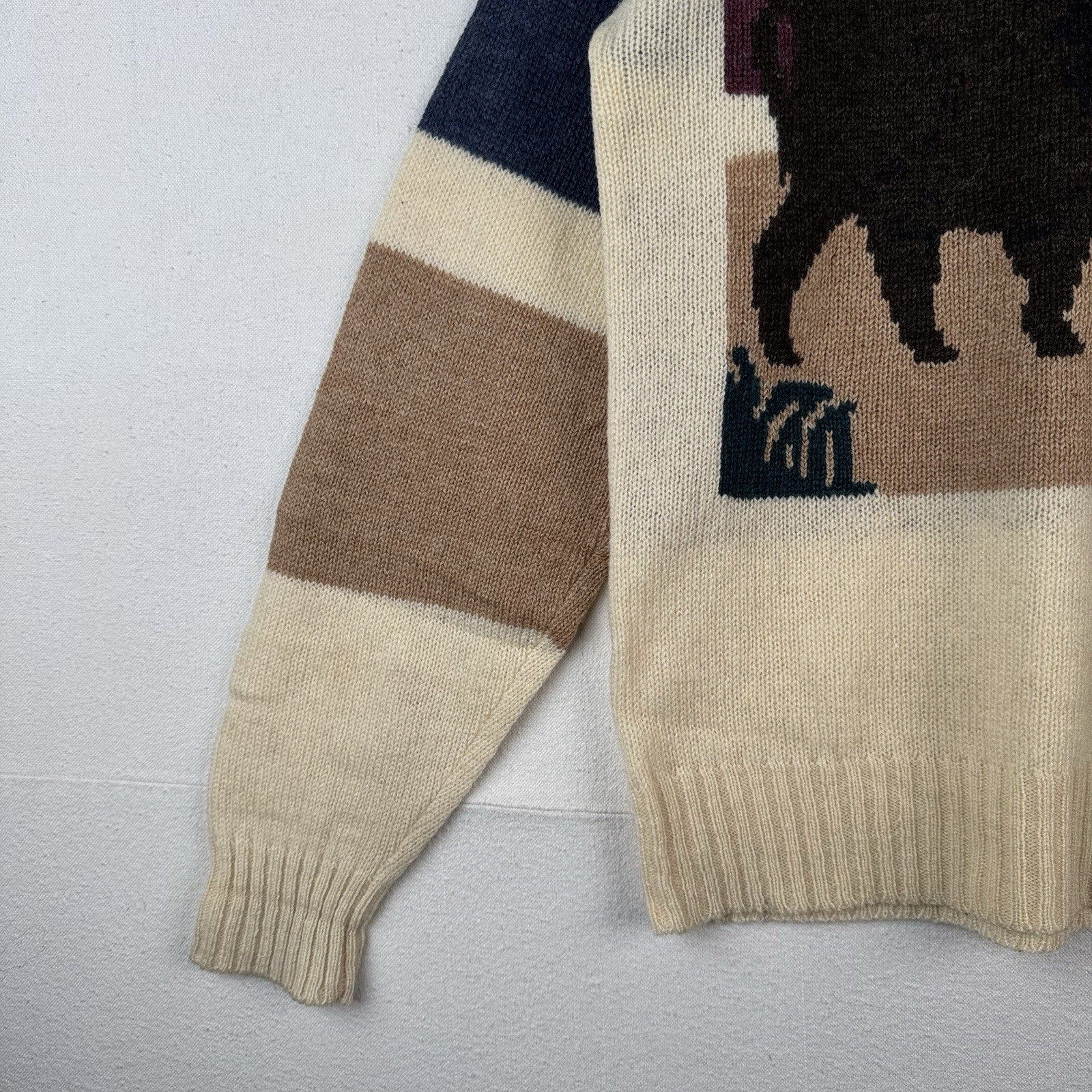 Vintage Pringle of Scotland Southwest Bison Sweater Men’s Large Shetland Wool