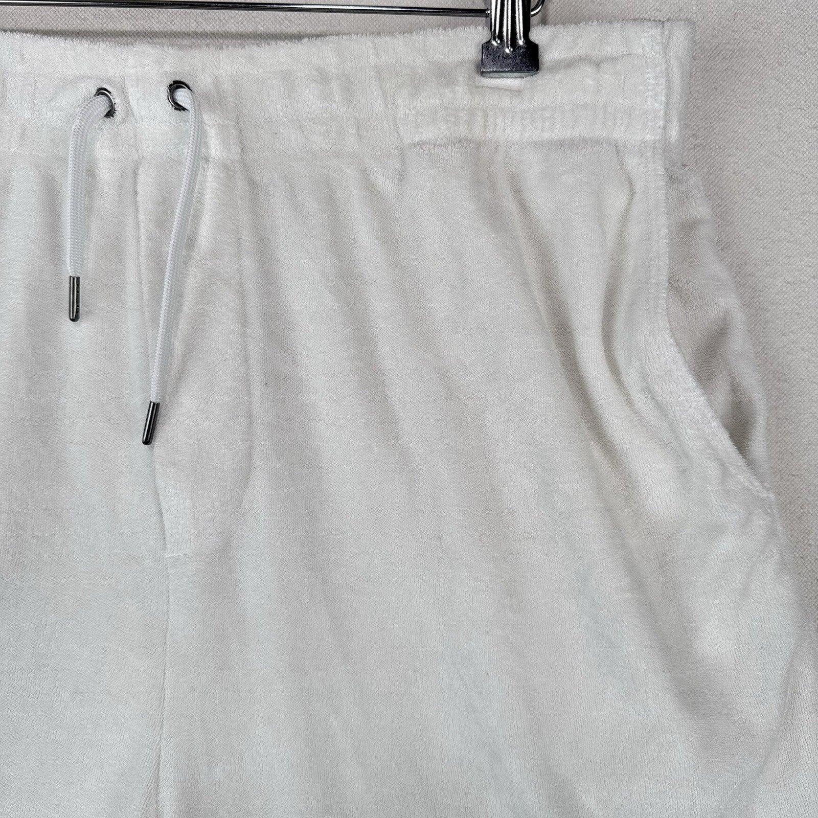 Polo Ralph Lauren Men’s L (34x6) White Terry Cloth Shorts Drawstring