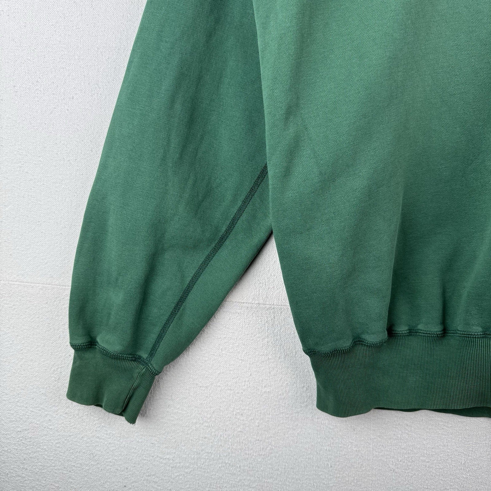 90’s Vtg Polo Ralph Lauren Crew Raglan Sweatshirt Men’s Large Green Sun-Faded