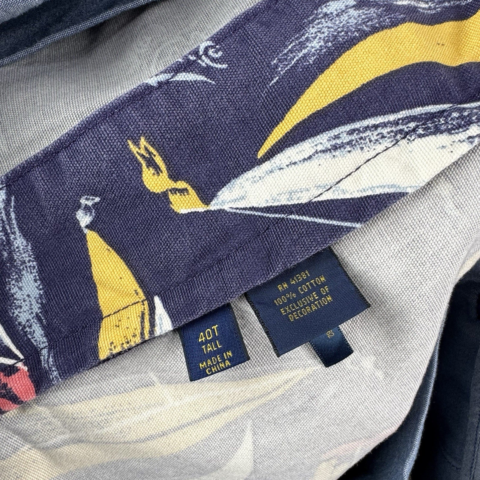 NWT Polo Ralph Lauren Mens Sz 40T Blue Shorts Classic Fit Chino Sailing Nautical