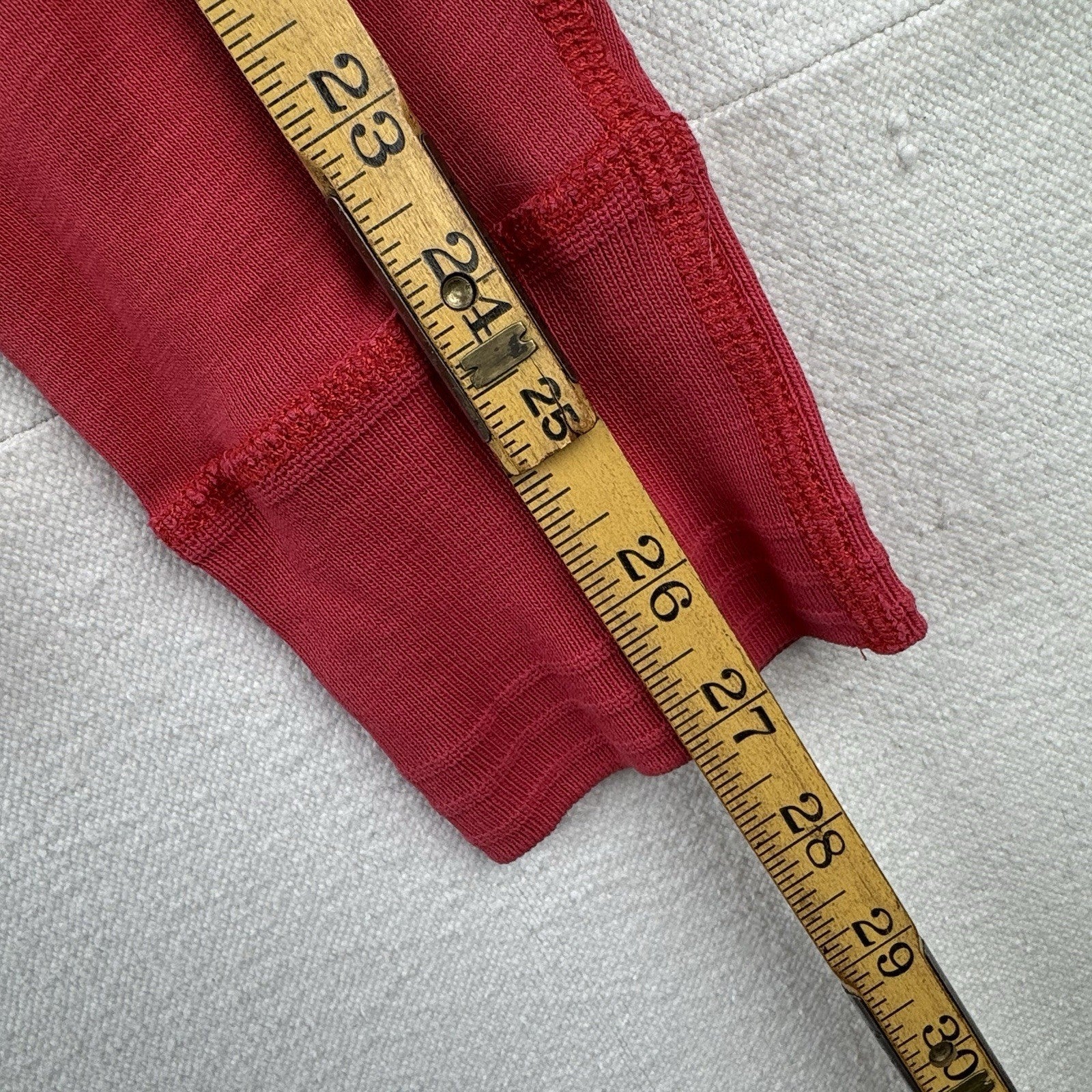 Vintage Polo Outfitters Ralph Lauren Red Cotton Henley Shirt Men’s M *Read