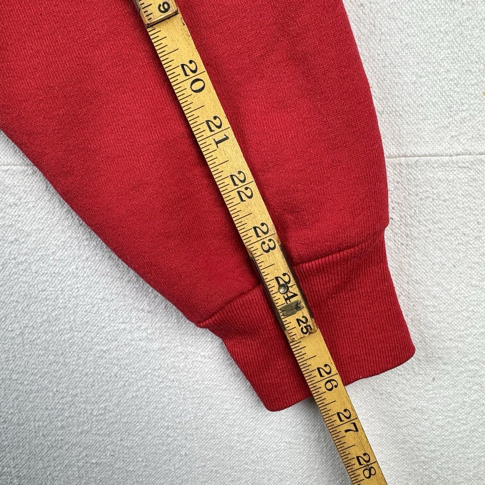 80’s Vtg Polo Ralph Lauren Sweatshirt Men XL Scribble Crest Red No Side Seam USA