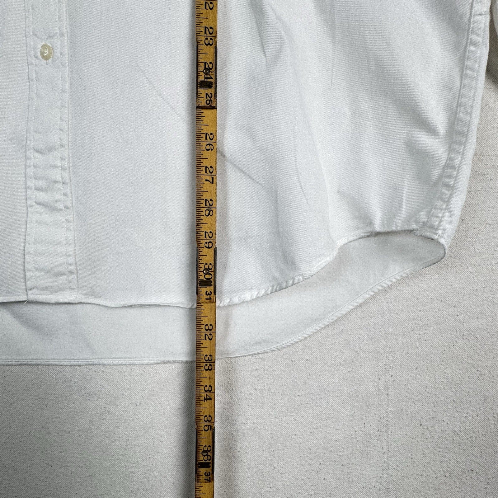 Vtg Polo Ralph Lauren Postboy Shirt Men’s XL White Cotton Band Collar Old Money