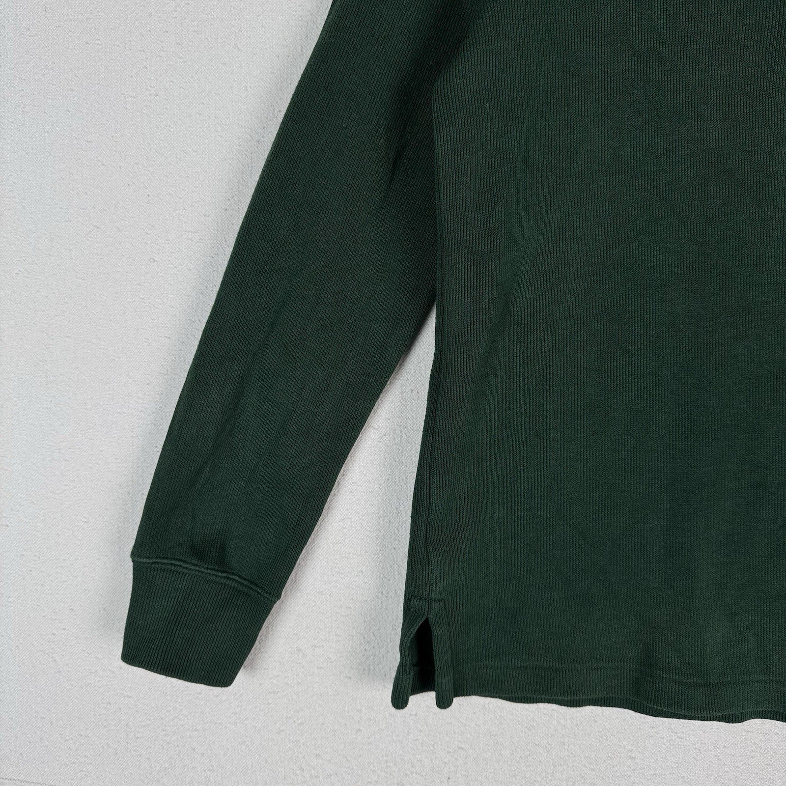 Polo Ralph Lauren Boys Quarter Zip Sweater Pullover Holiday Green Medium 10-12