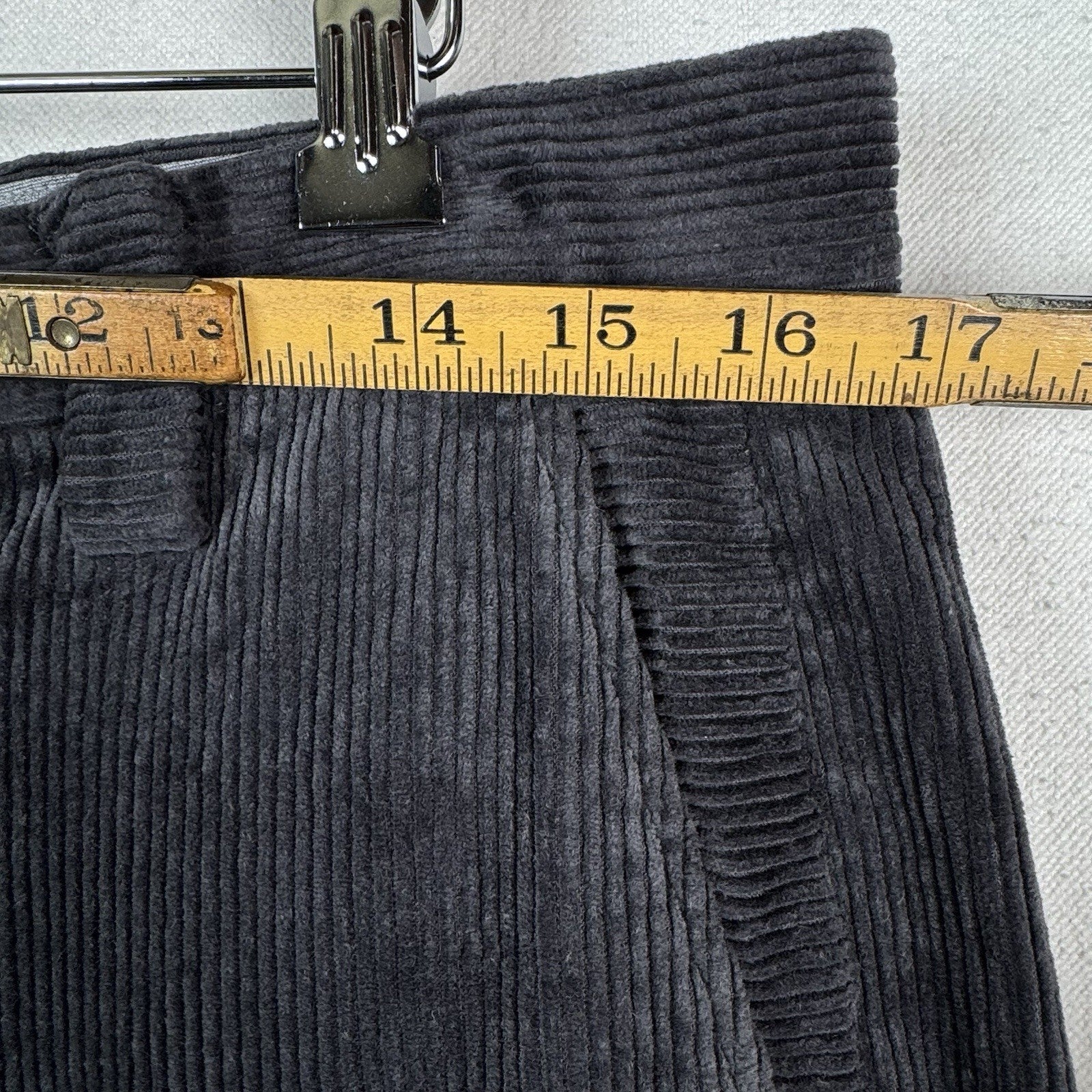 Brooks Brothers Milano Fit Corduroy Straight Leg Pants Men’s 34x32 (34x30) Grey