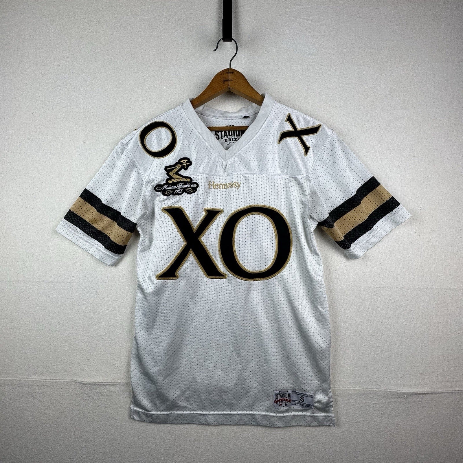 Stadium Series Made of Champions White Hennessy Football Jersey Size Small