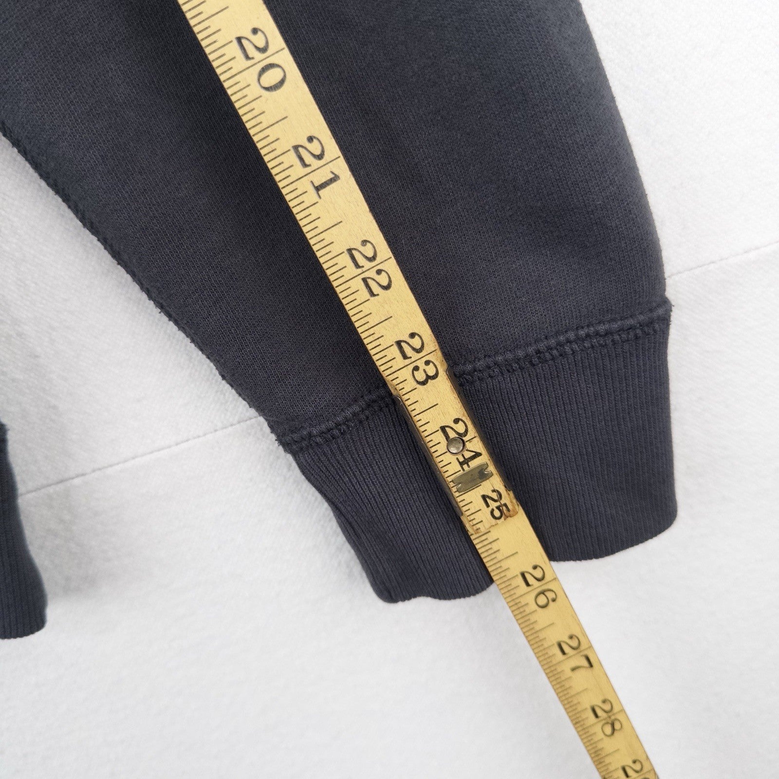 Abercrombie & Fitch Soft Hoodie Black Gray Mens M Exploded Spelled Out Back Logo