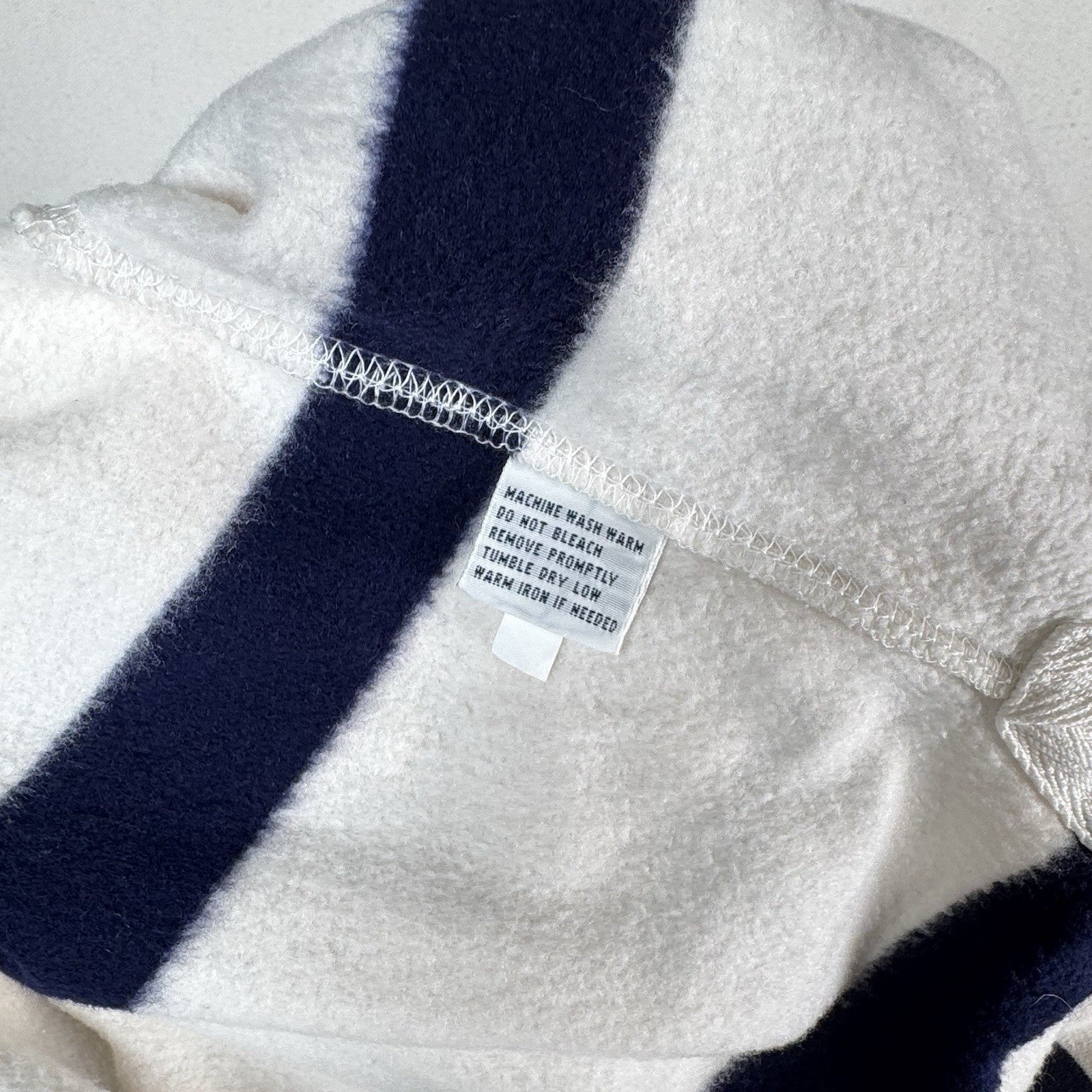 Vtg Polo Ralph Lauren Rugby Polo Shirt Men's XXL Custom Fit White Blue Striped
