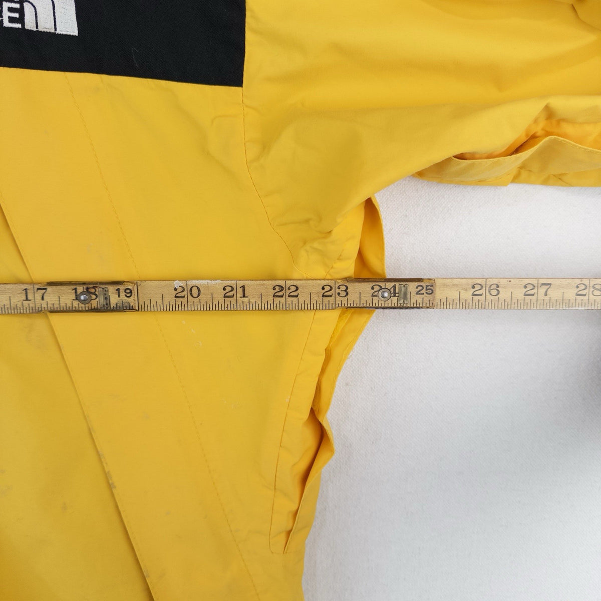 90’s Vtg North Face Mountain Jacket Men’s M Yellow Black Made in USA *Distressed