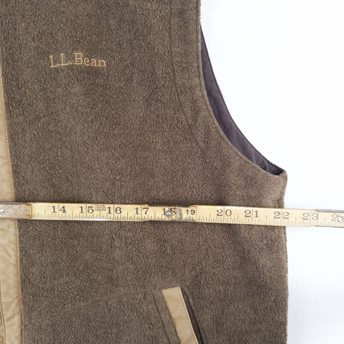 90’s Vtg LL Bean Wool Blend Vest Men’s Large Regular Brown