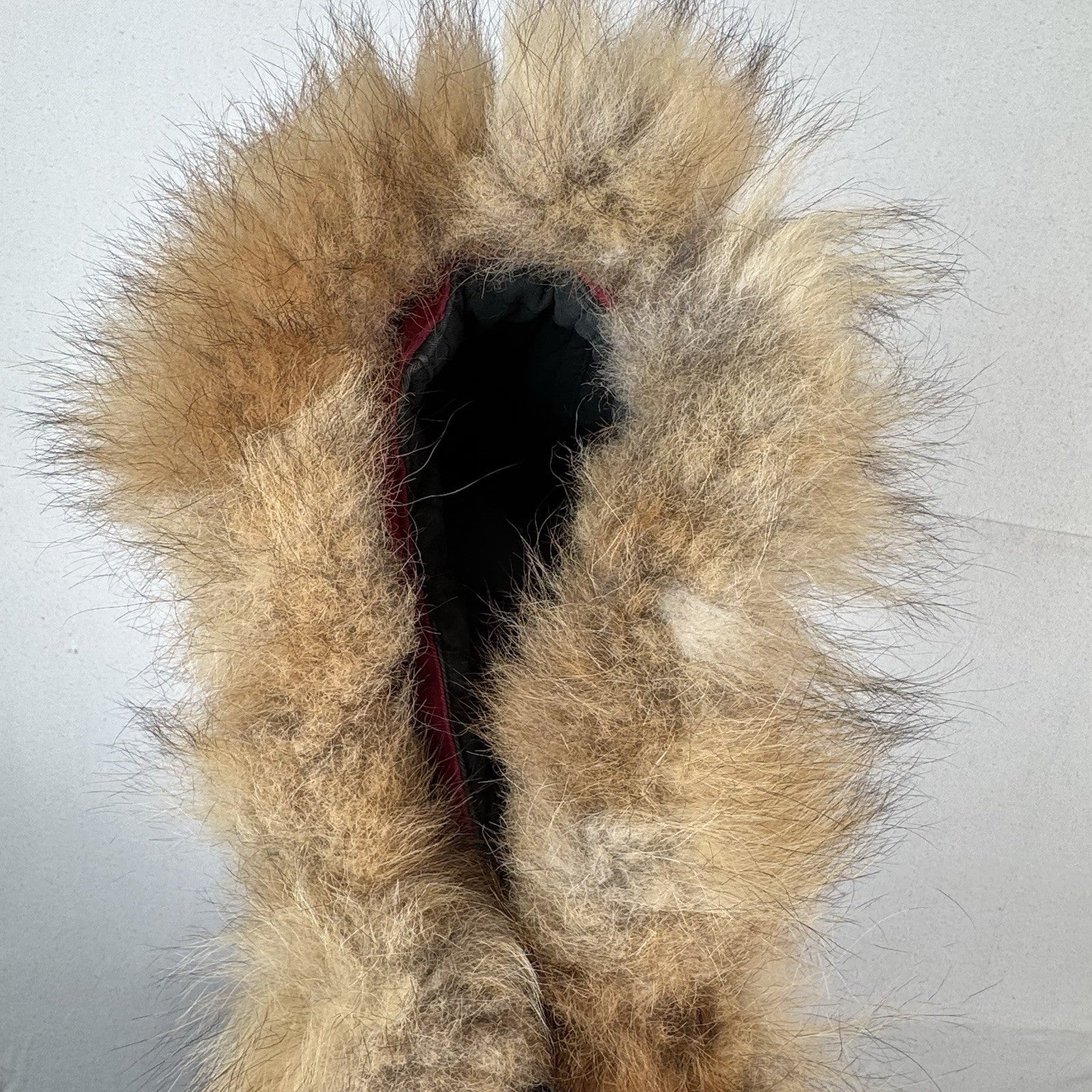 Vintage 80s Mulberry Street Aztec Parka Fox Tail Fur Hood Zip Jacket Women’s M