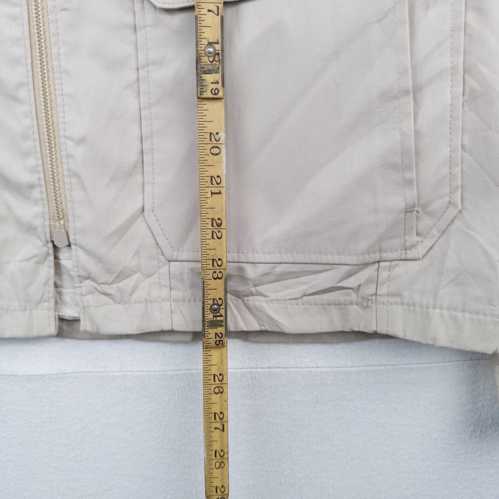 80’s Vtg Aberdeen Men’s M Tan Lightweight Field Jacket Full Zip Pockets