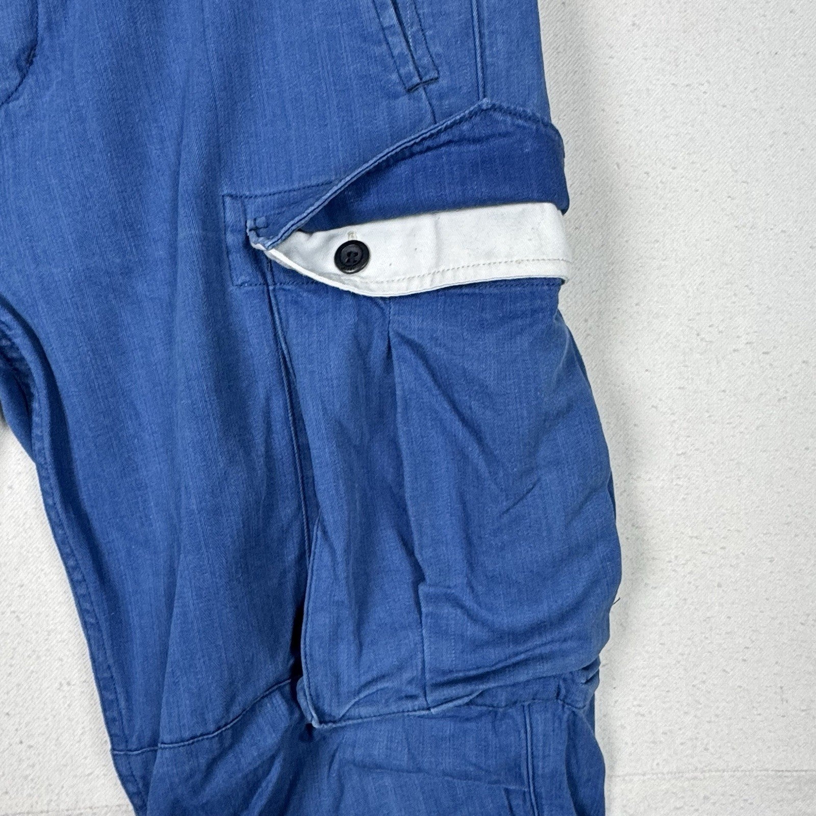 Levis Cargo Pants 32X32 Bennington Blue Cotton Twill Military Sample WPL423