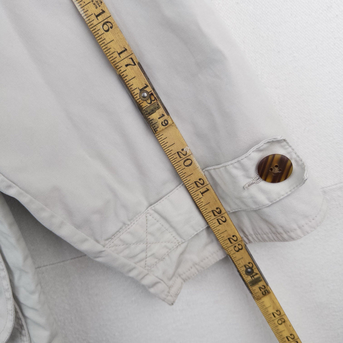 90’s Vtg J. Crew Oarsman Barn Jacket Chore Field Coat Corduroy Collar Beige M
