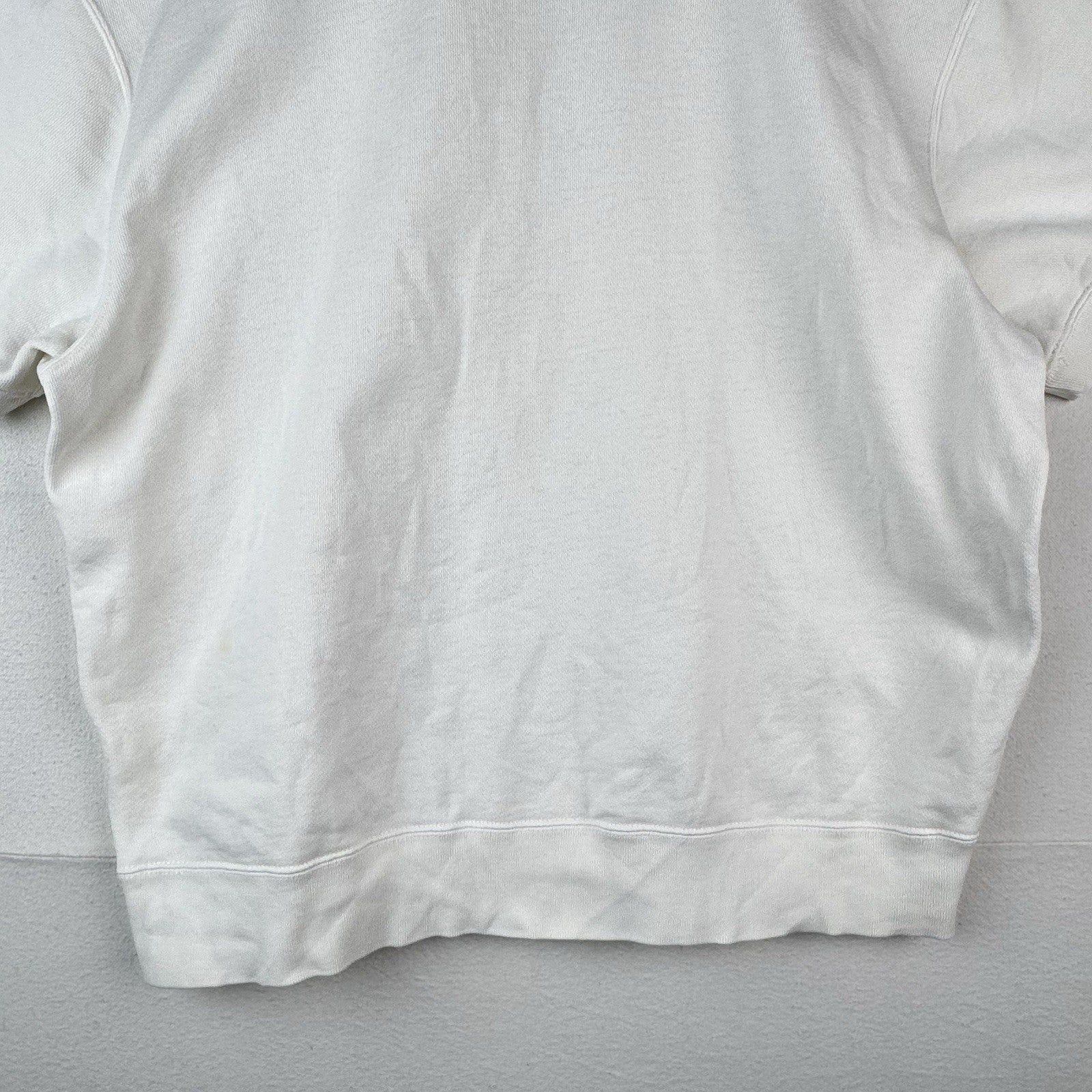 Vtg Polo Sport Ralph Lauren Men’s XL White Short Sleeve 1/4 Zip Sweatshirt *Read