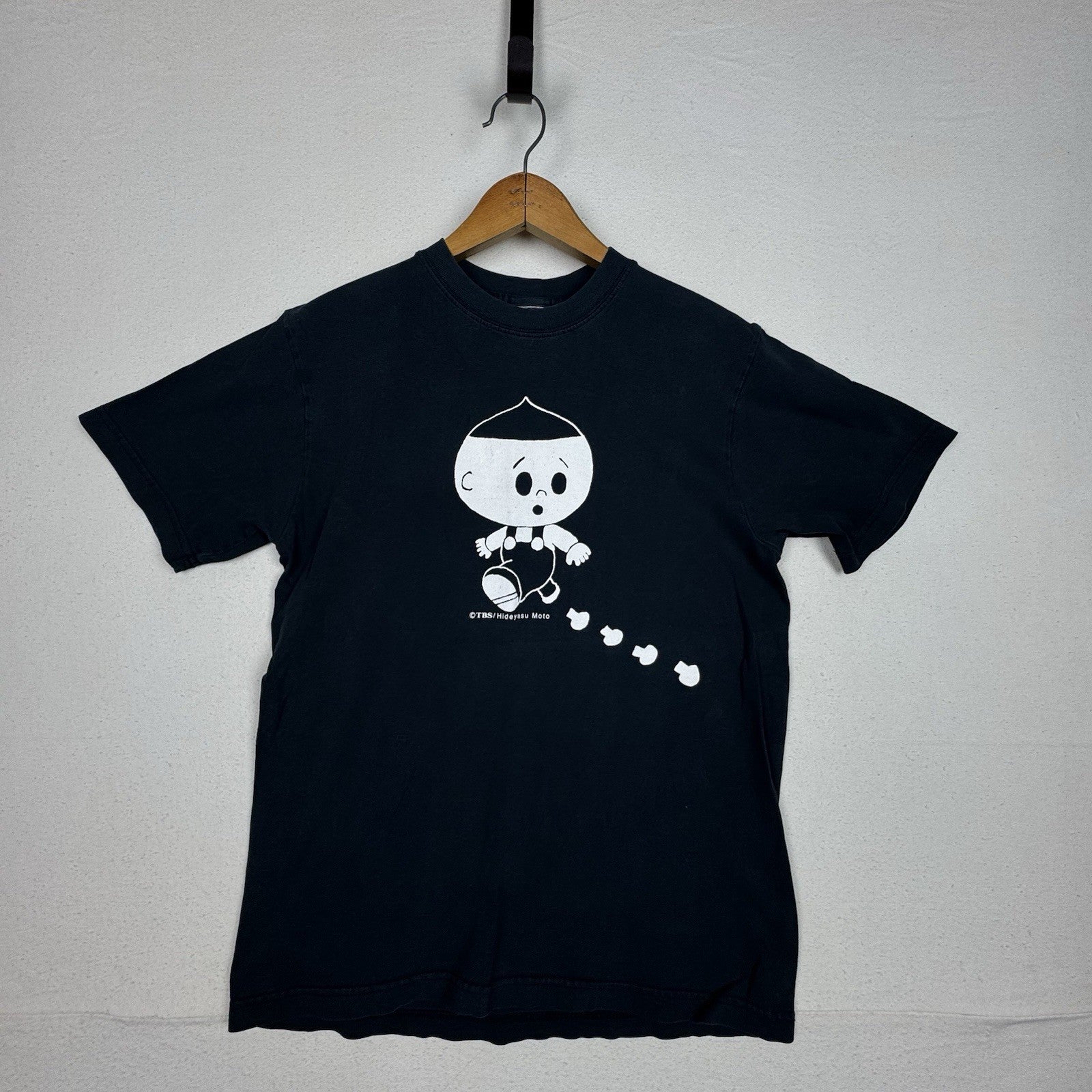 Hideyasu Moto Bakuten 90’s Japan Anime Manga Black T-Shirt S/M C: 36” L: 26”