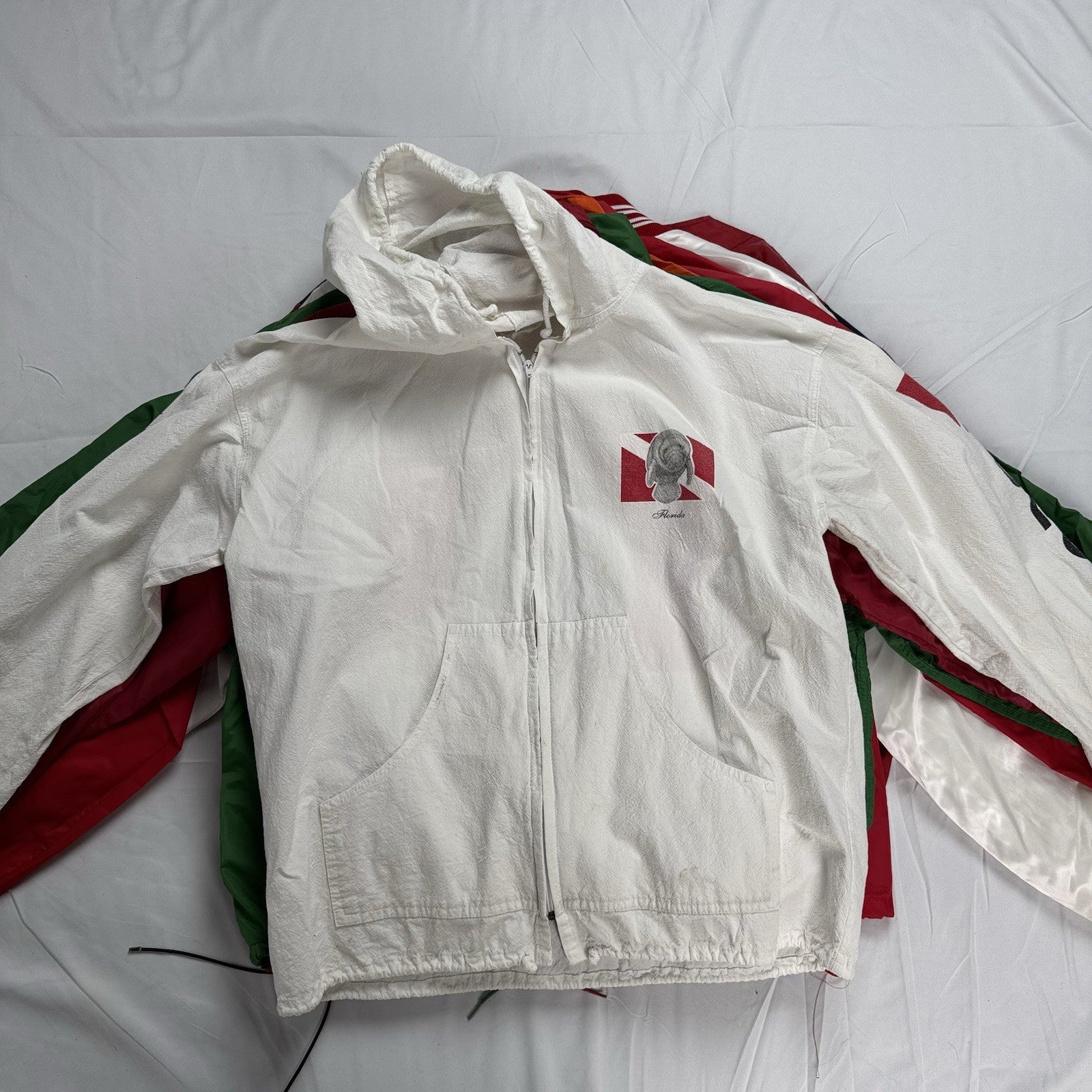 Lot of 10 Vintage 80s, 90s, 00s Windbreaker & Jacket Wholesale Box S,M,L,XL,2XL