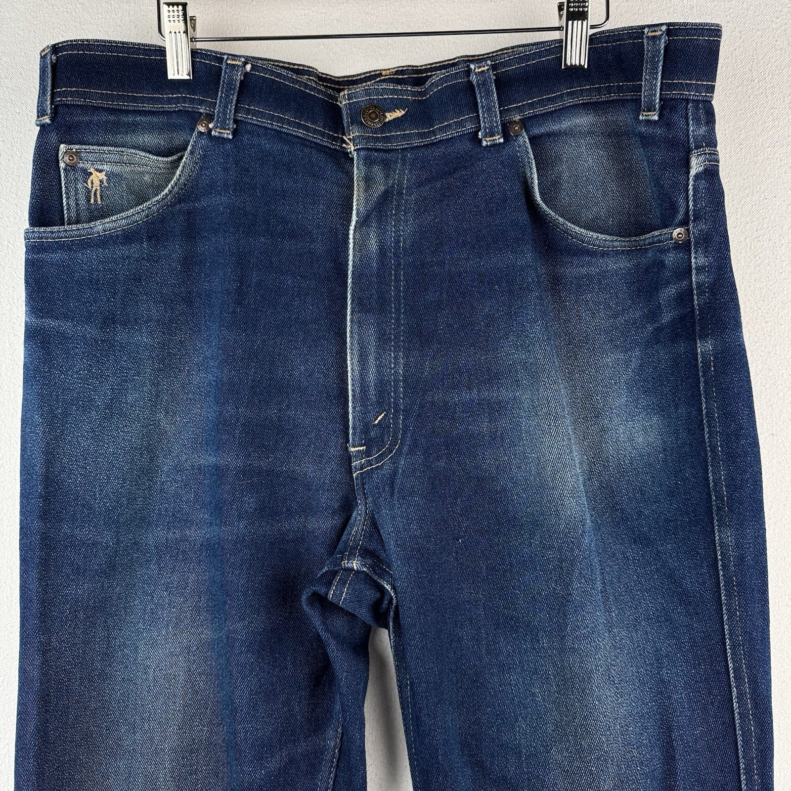 70's Vtg Levi's Blue Tab Bootcut 9" Jeans For Men with a Skosh More 34x30