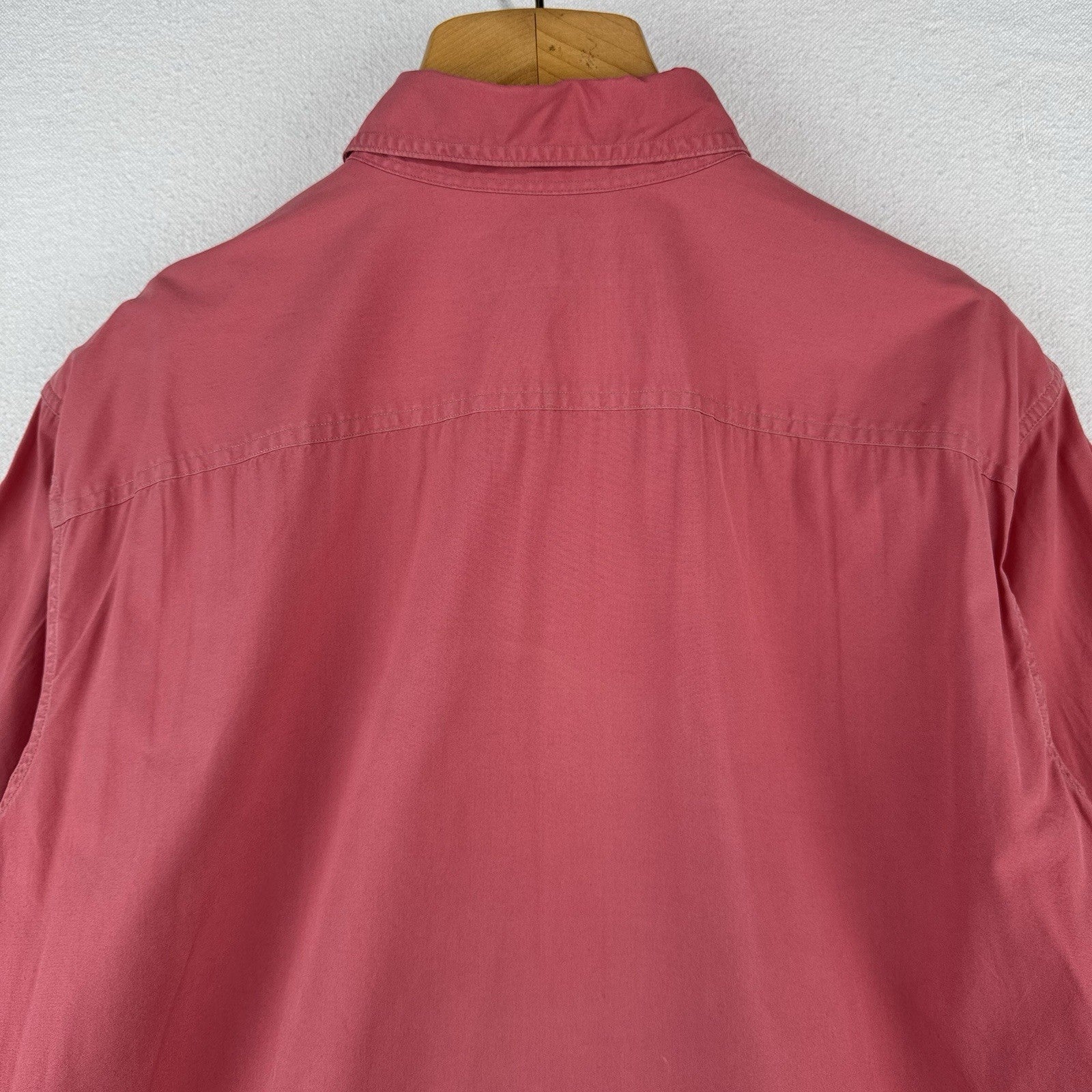 90’s Vtg Polo Ralph Lauren Men’s XL Military Safari Shirt Button Up Salmon Pink