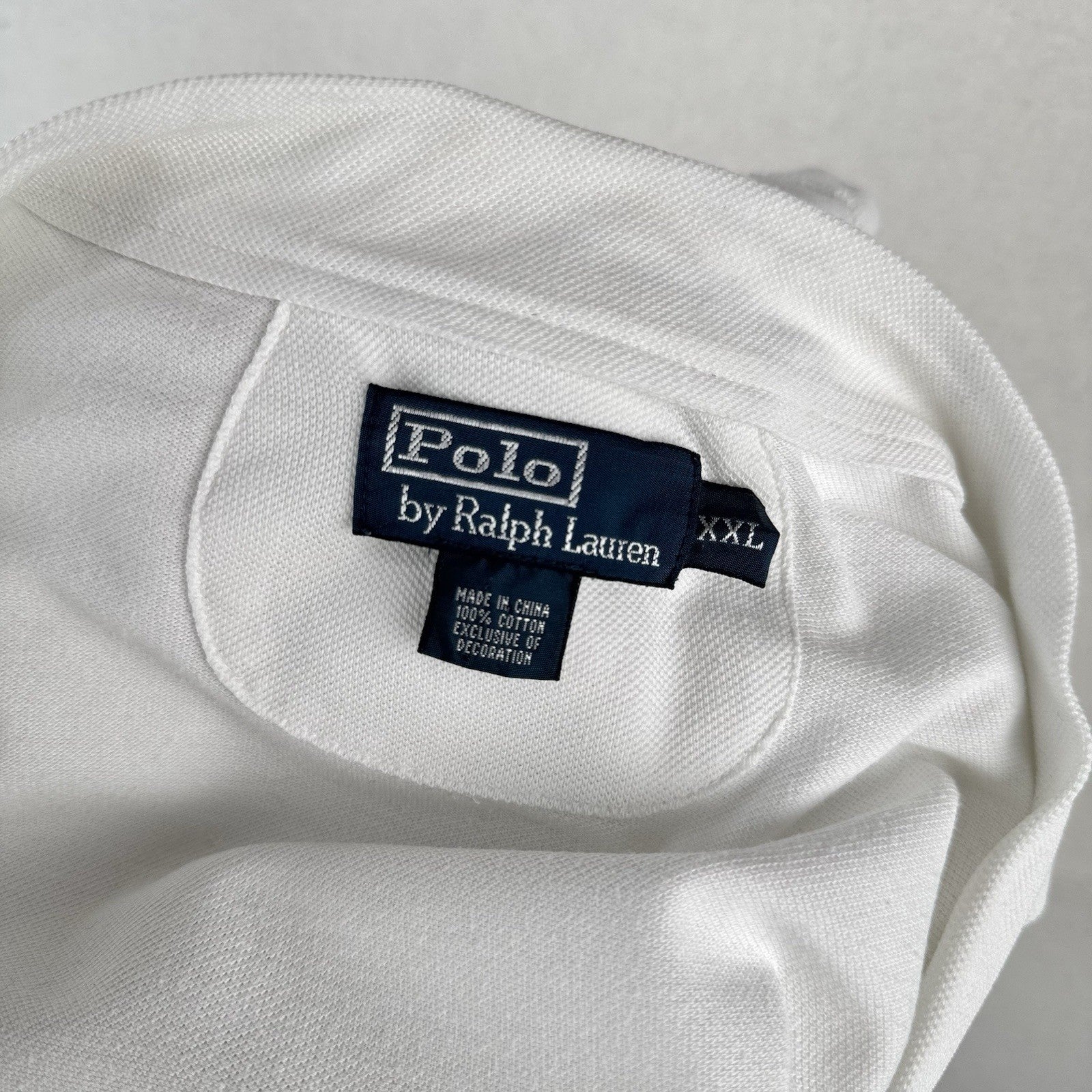 90’s Vtg Polo Ralph Lauren Men’s 2XL Cardigan Sweater White Lightweight Cotton