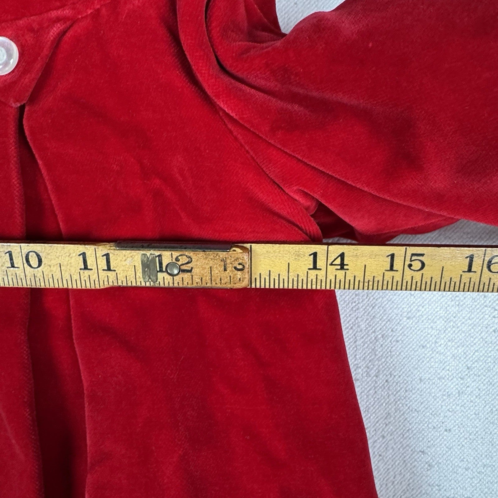 Vintage 60’s 70’s Red Velvet Swing Coat Fur Collar Made In Canada 3T Toddler