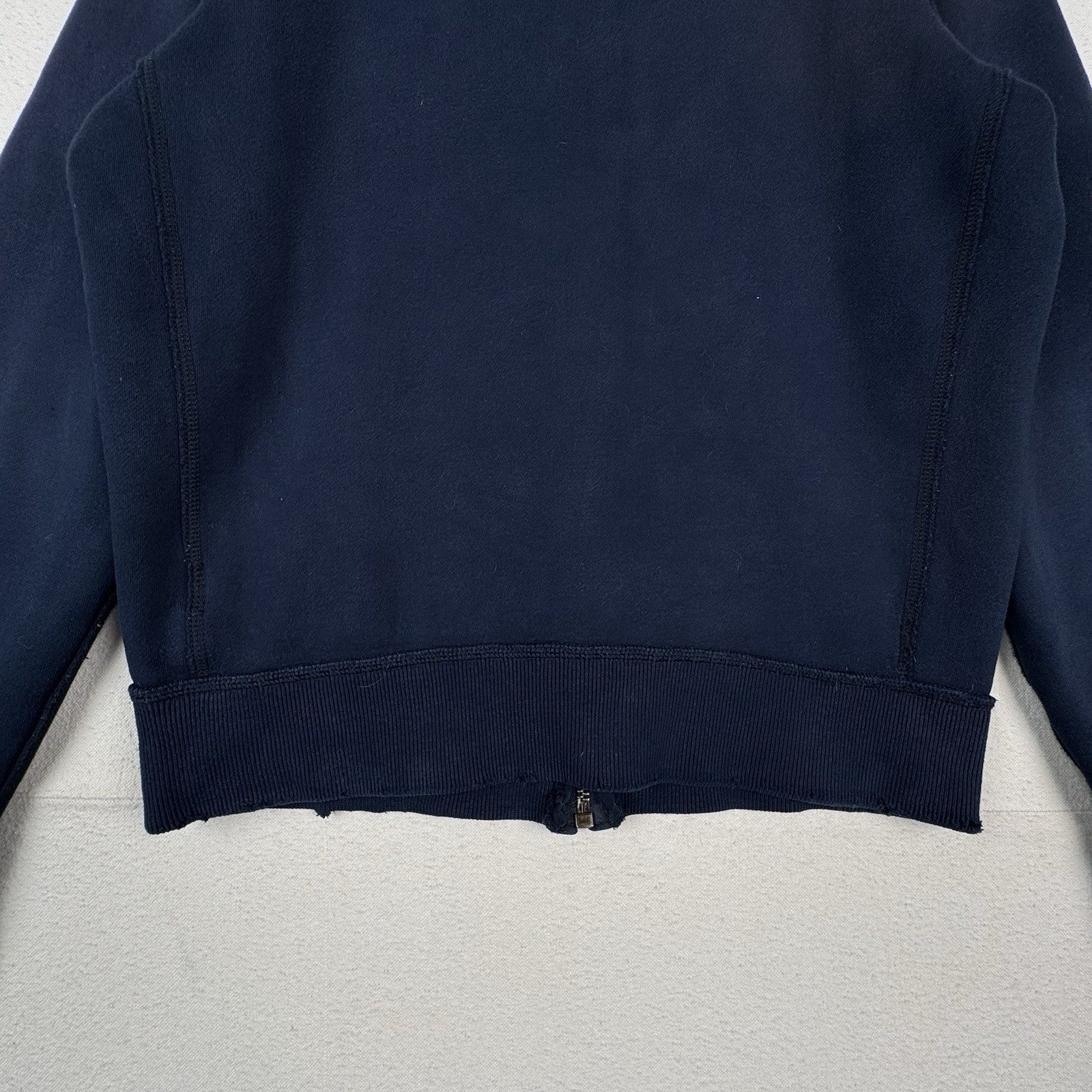 Vintage Abercrombie & Fitch Varsity Zip Up Jacket Mens Large Blue Muscle Fit ‘54