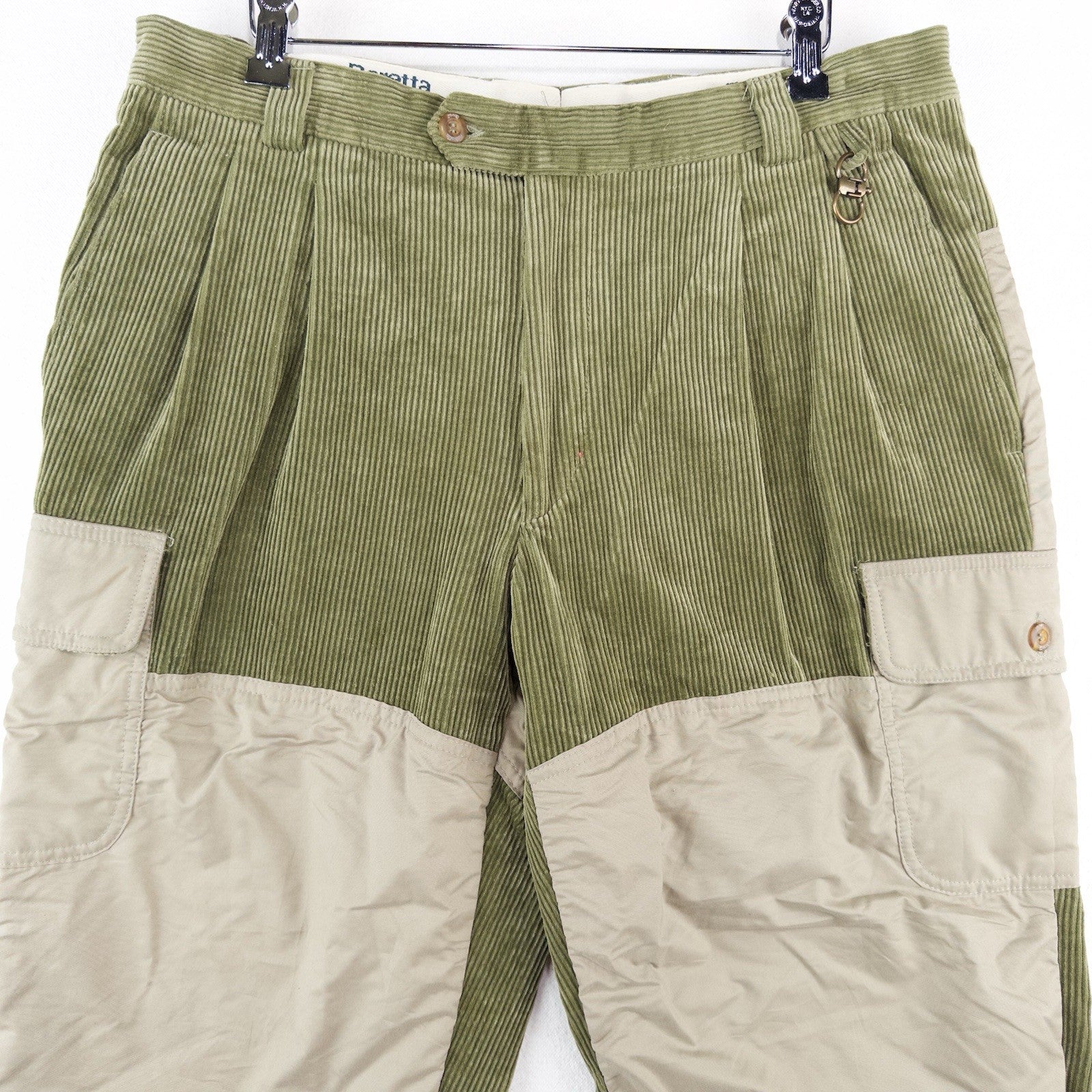 90’s Vtg Beretta Green Italian Corduroy Patchwork Hunting Pants Men’s 34x27 (52)