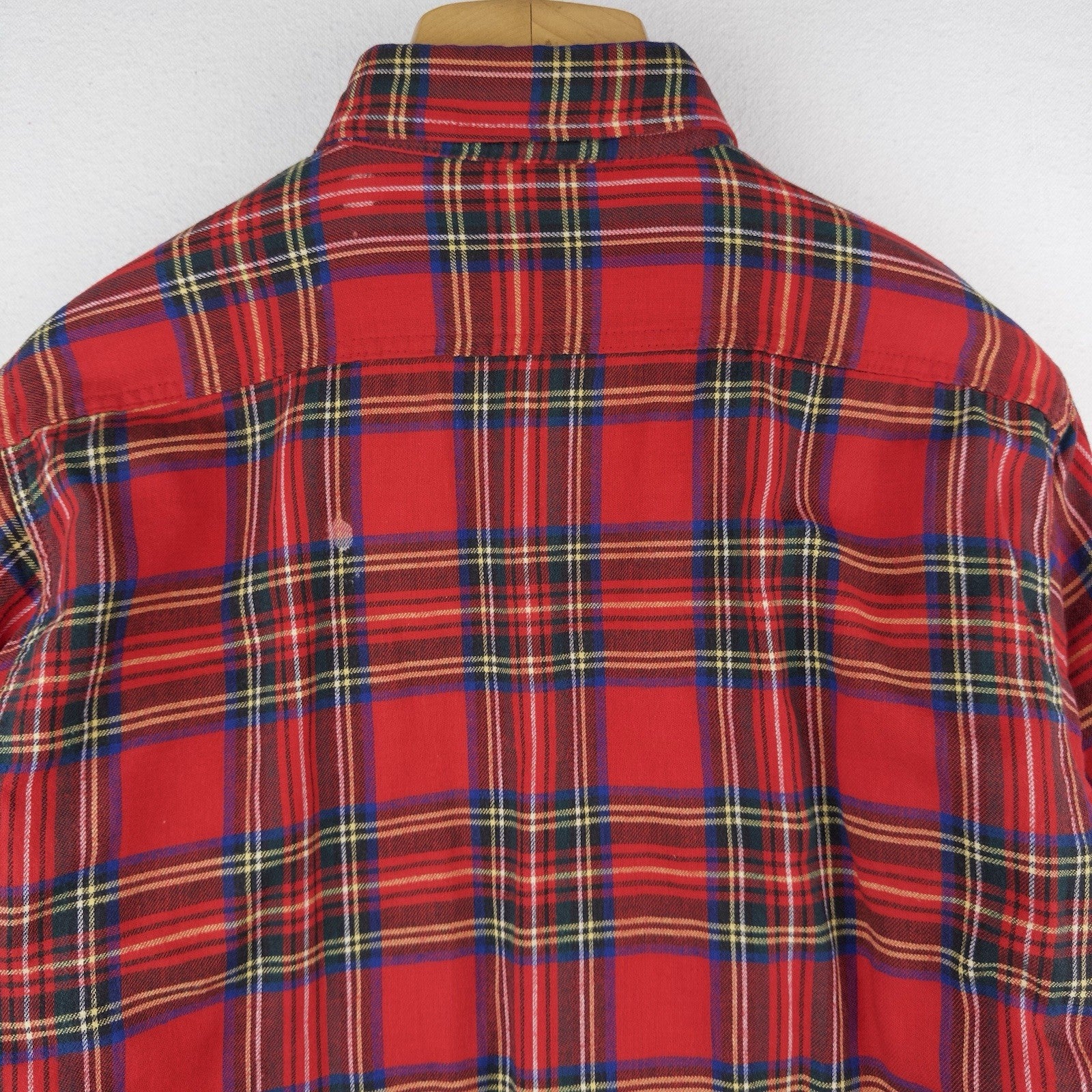 80’s Vtg LL Bean Flannel Lined Jacket Men’s M Red Tartan Plaid Shacket